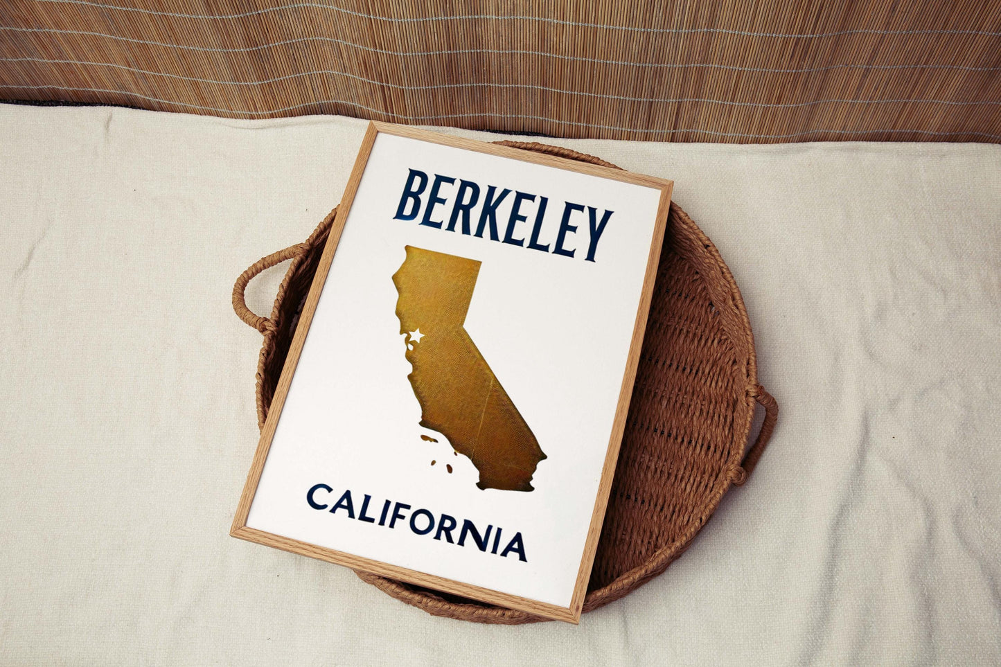Berkeley Print California Wall Art, Travel & College Decor, Housewarming Gift, Cali Poster for Home or Office, Unique California Gift