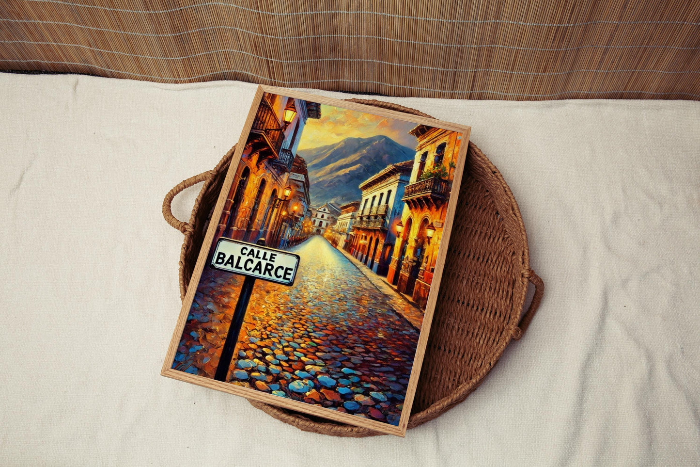 Wall Art Calle Balcarce Print - Salta Travel Poster, Argentina Decor, Housewarming Gift, Unique South America Travel Wall Decor
