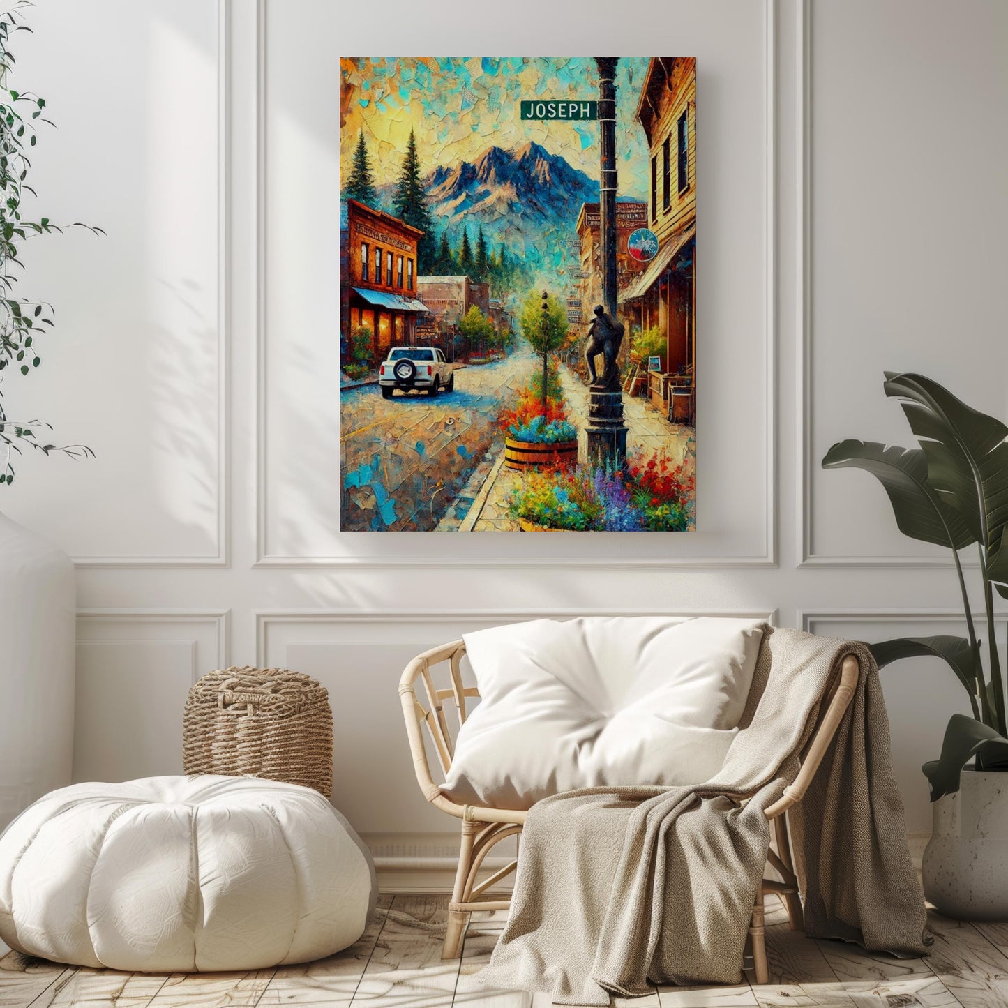 Oregon Wall Art Joseph Print Travel Poster & Souvenir, American Art, Housewarming Gift, Unique Oregon Decor Idea