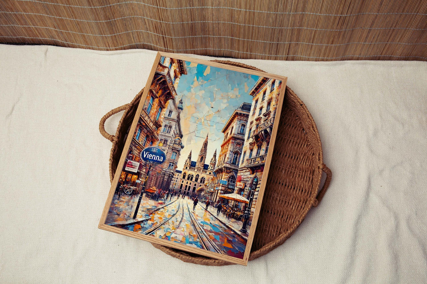 Vienna Art Print - Austria City Travel Poster, European Wall Decor, Vienna Travel Print, Housewarming Gift, Austria Artwork