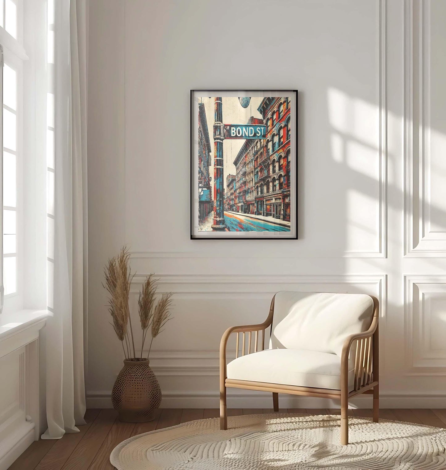 Bond St Print Manhattan Wall Art, New York Poster, NYC Art Travel Print, Housewarming Gift, Manhattan Gift