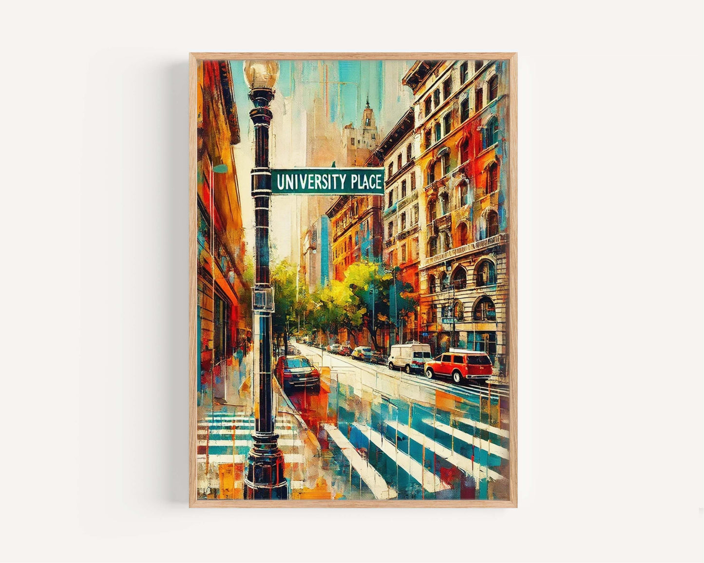 University Place Wall Art Print - Manhattan NYC Travel Poster, New York City Home Decor & Housewarming Gift