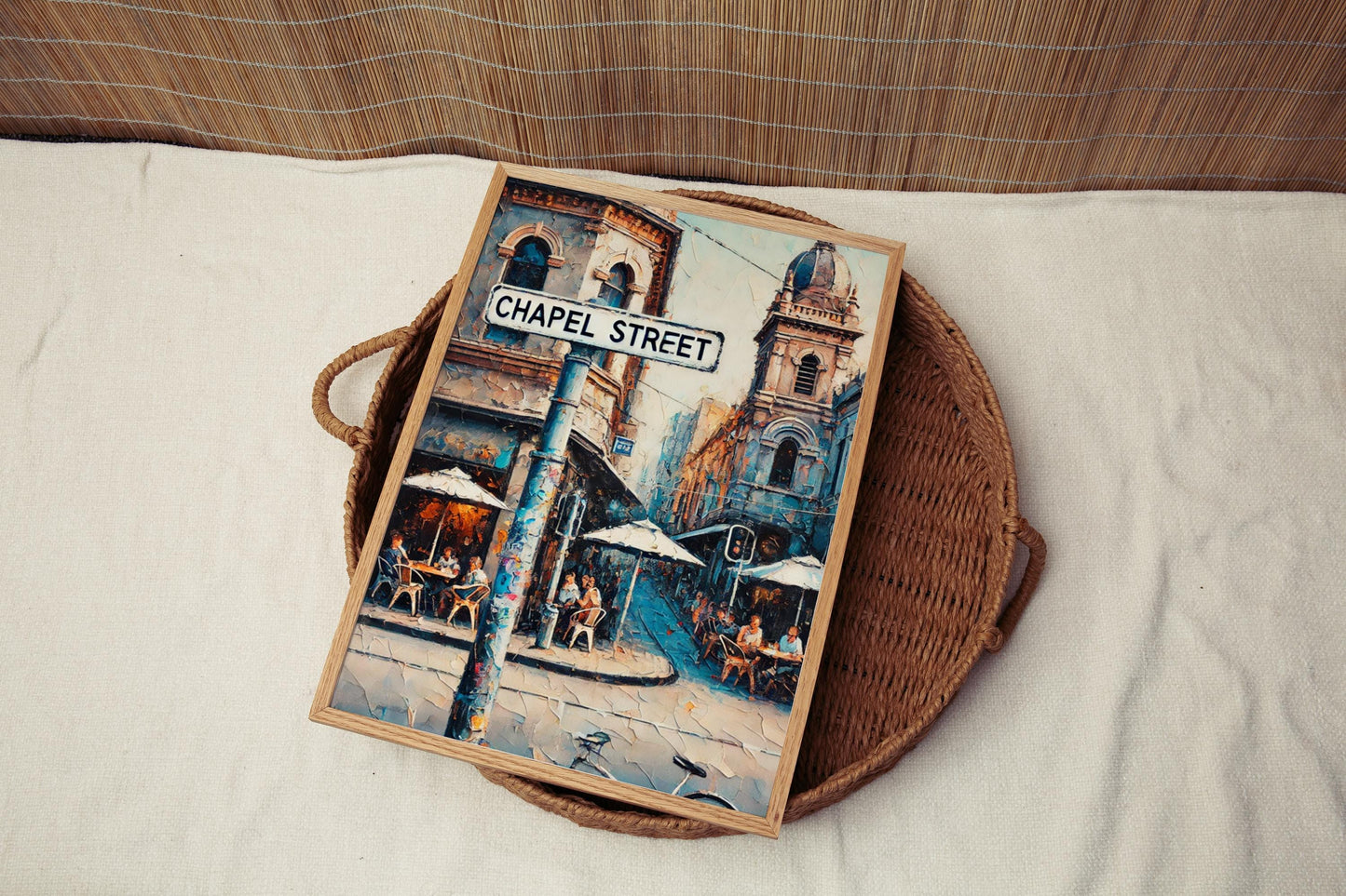 Chapel Street Print, Melbourne Wall Decor, Australia Art, Cityscape Poster, Travel Souvenir, Housewarming Gift, Melbourne Iconic Scene