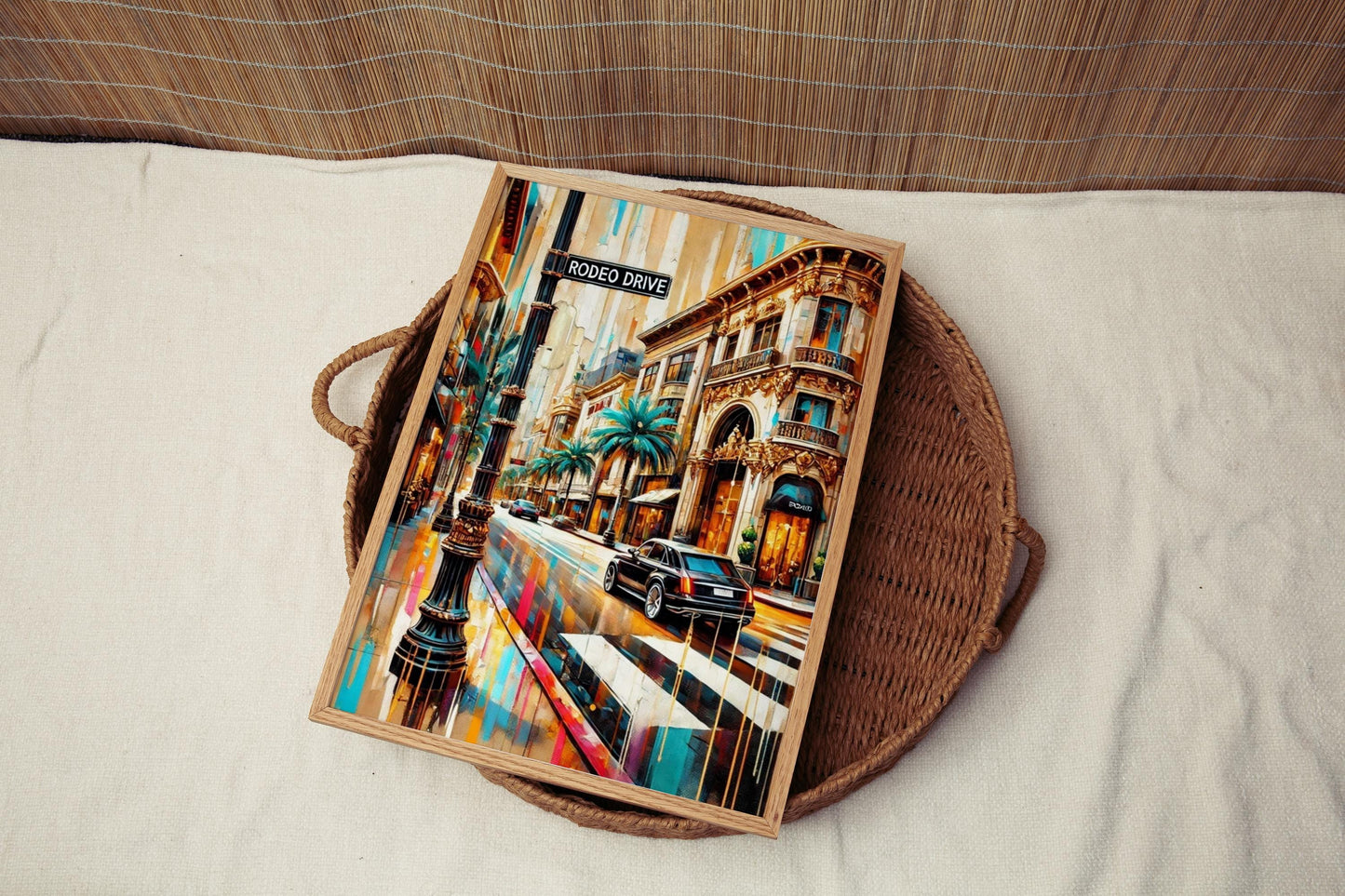 Beverly Hills Rodeo Drive Wall Art – California Travel Poster, Luxury Home Décor & Gift, Beverly Hills Print
