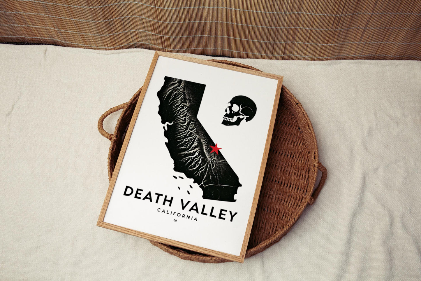Death Valley Wall Art Print, California Travel Decor, Housewarming Gift, College Dorm Art, Desert Landscape Home Decor, CA Wall Poster