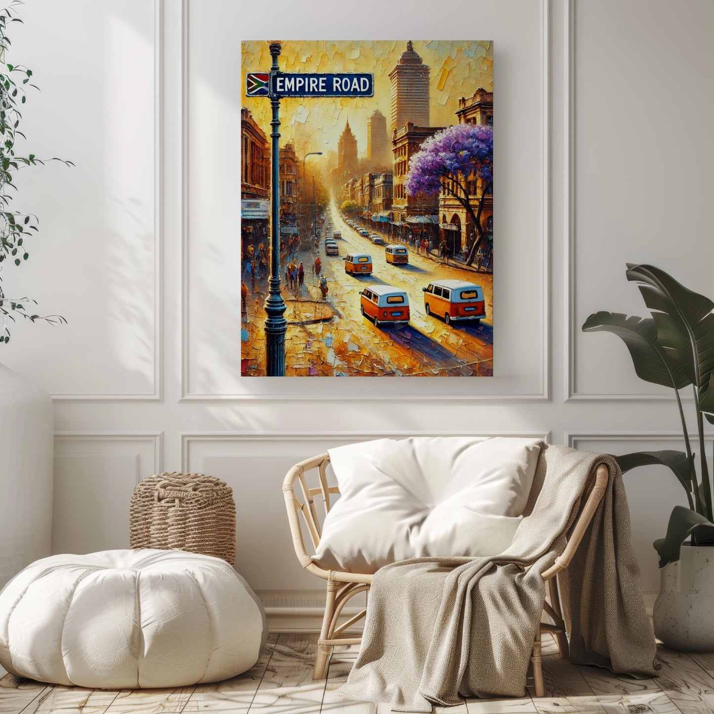 Empire Road Wall Art, Johannesburg City Print, South Africa Travel Poster, African Home Decor, Travel Gift for Travelers, Modern City Art
