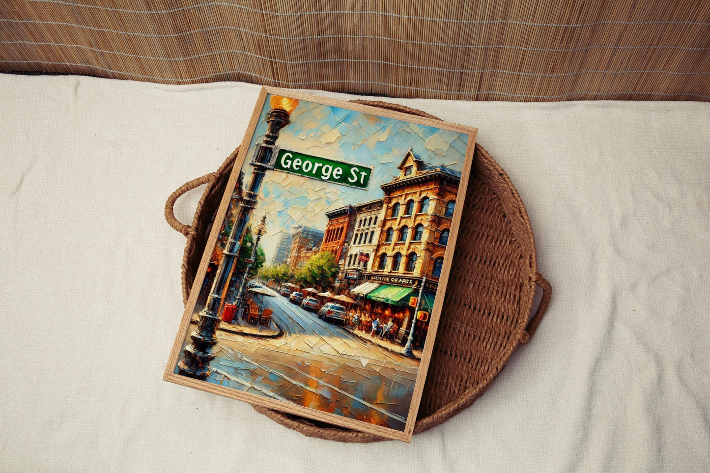 George Street Wall Art - St. Johns Canada Print, Travel Poster, Housewarming Gift, Canadian Artwork, George St Travel Decor