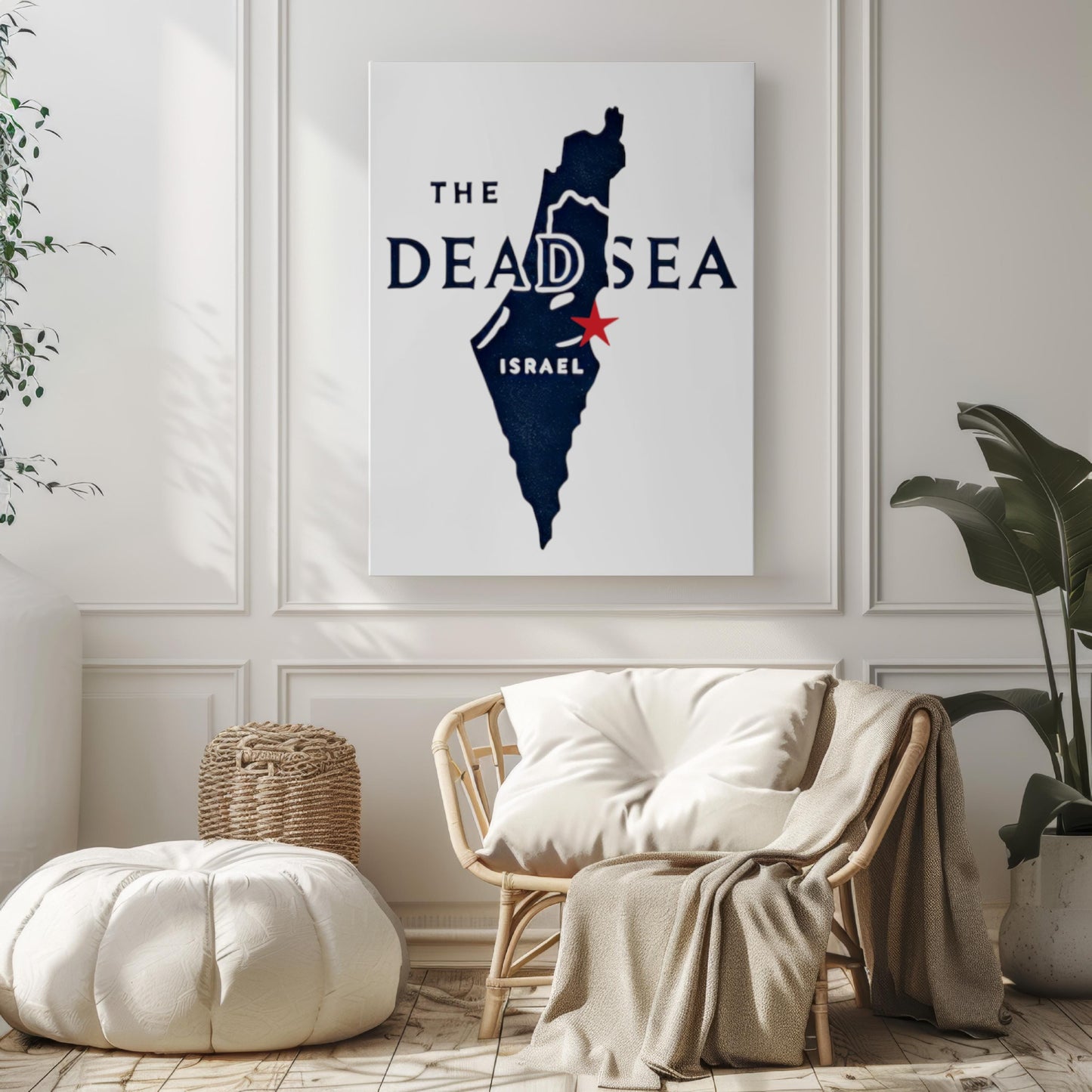 Dead Sea Wall Art Print, Israel Travel Decor, Housewarming Gift, Coastal Home Artwork, Dead Sea Landscape Poster, Israel Gift Idea