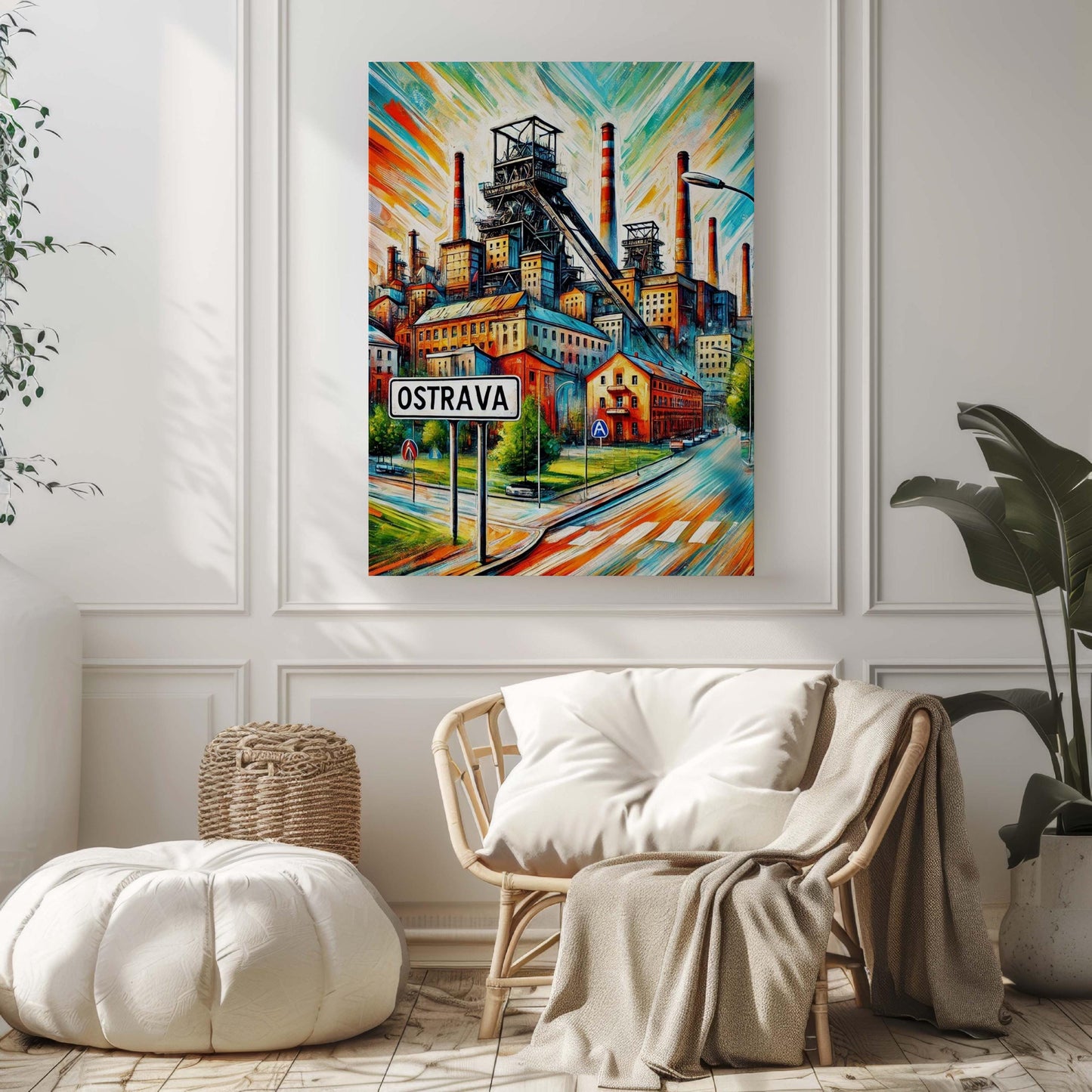 Ostrava Art Print - Czech Republic City Wall Art, Travel Poster, Housewarming Gift, Modern Ostrava Home Decor