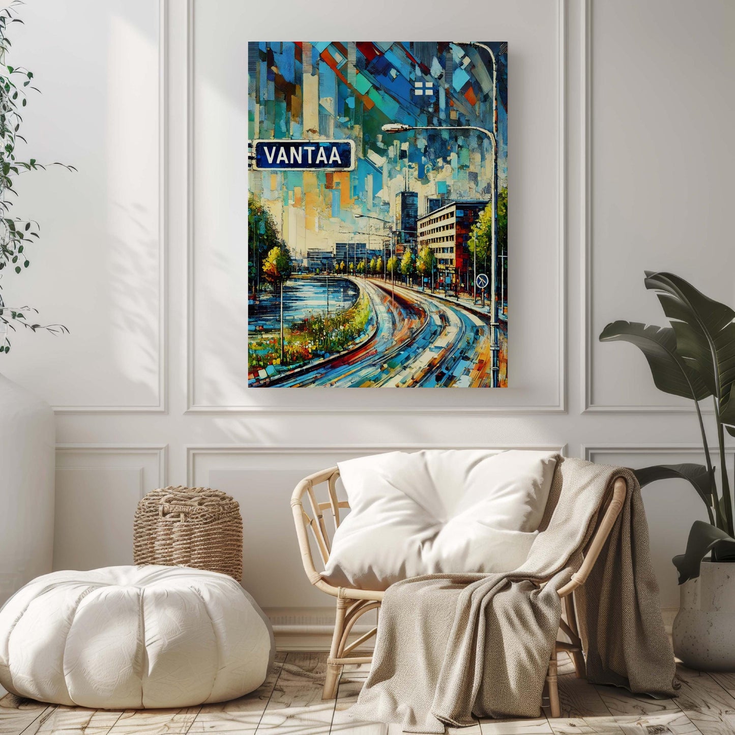 Vantaa Art Print - Finland City Wall Art, Travel Poster, European Decor, Housewarming Gift, Vantaa Travel Print, Scandinavian Artwork