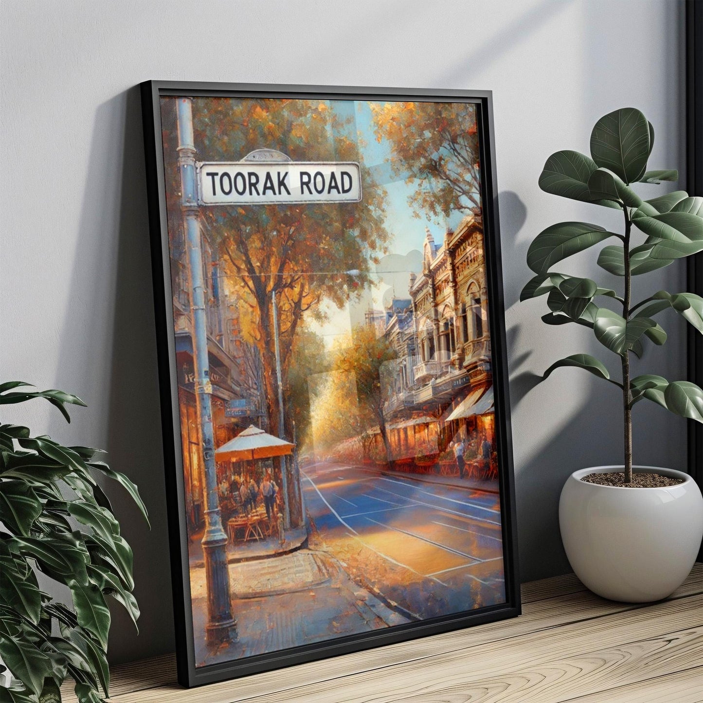 Melbourne Toorak Rd Wall Art Print - Travel Poster & Australian Decor - Perfect Housewarming or Gift Idea