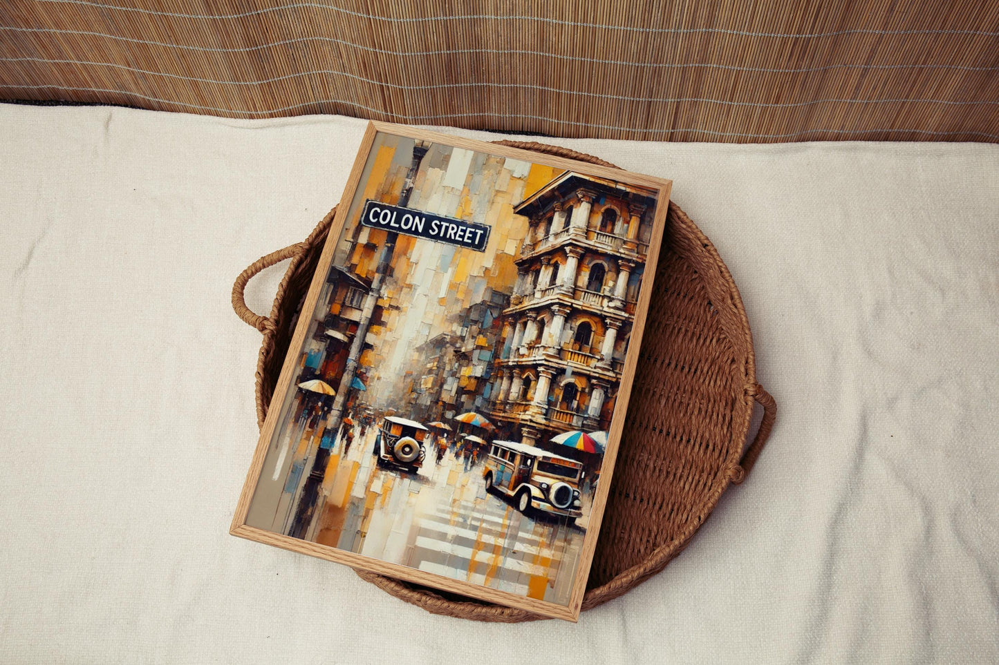 Colon Street Wall Art, Cebu City Print, Philippines Travel Souvenir, Cityscape Poster, Vibrant Street Sign Art, Personalized Gift