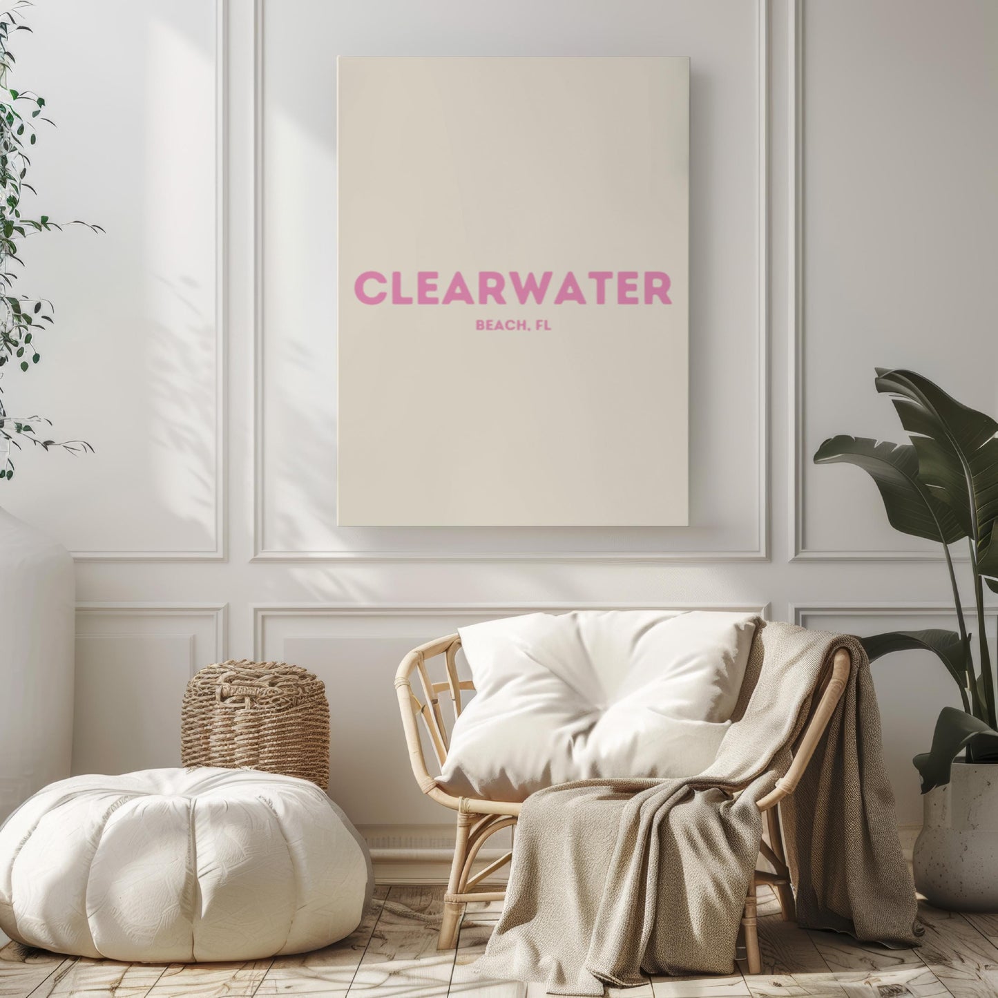 Florida Art Clearwater Beach Print β Coastal Wall Decor, Travel Gift, Florida Home & Dorm Room Artwork