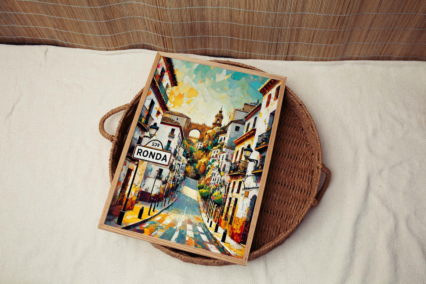 Ronda Art - Spain City Wall Art Print, Travel Poster & European Artwork, Perfect Housewarming Gift
