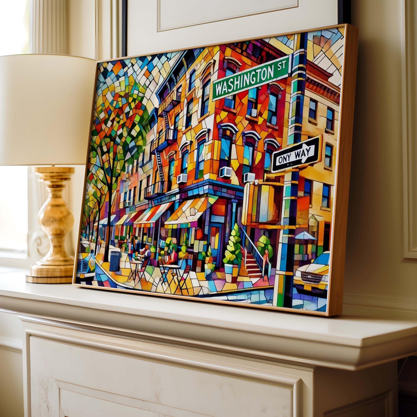 Washington Street Wall Art Hoboken Print Jersey Travel Poster Hudson County Gift Housewarming Artwork