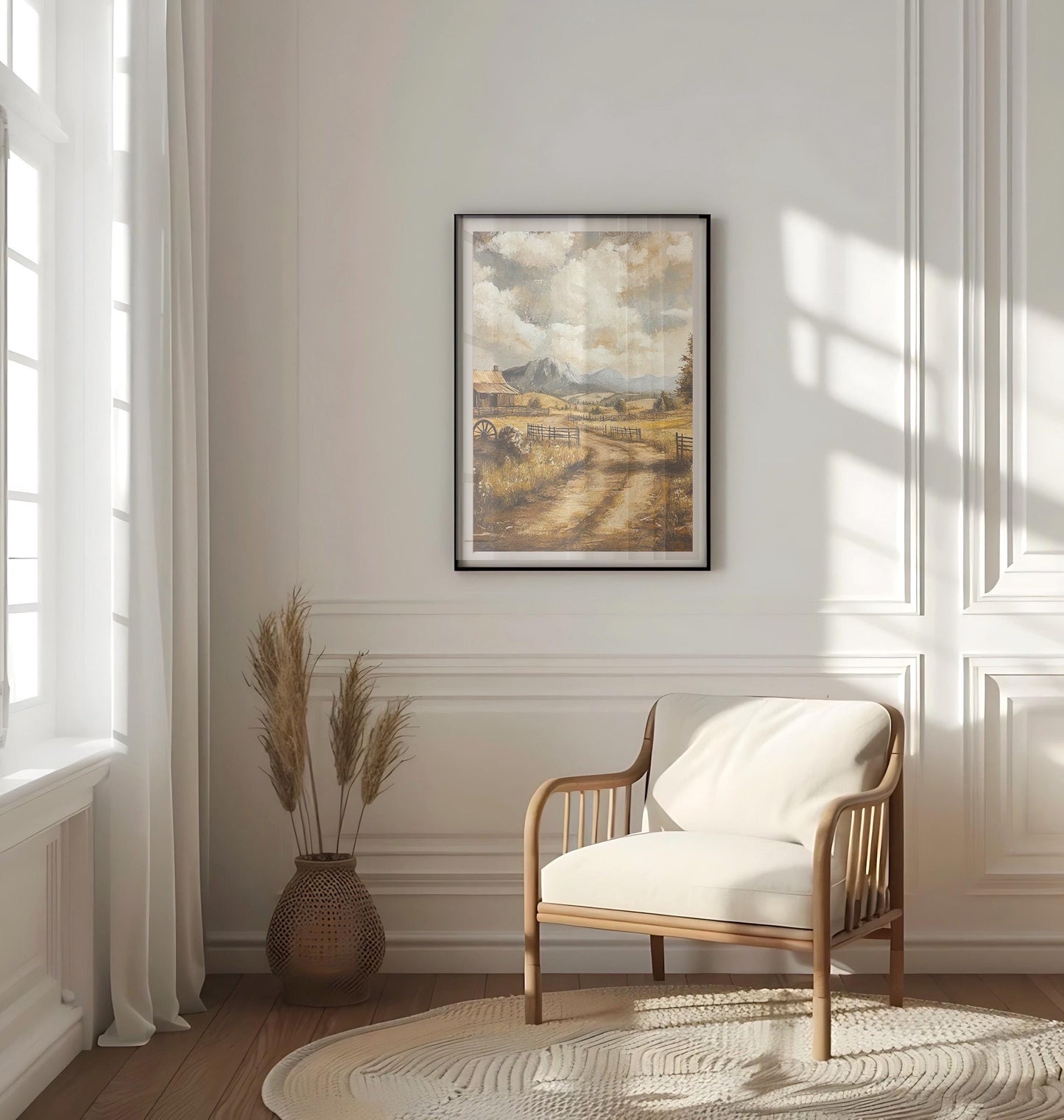 American Landscape Wall Art | Abstract USA Poster | Patriotic United States Home Decor | American Independence Artwork for Living Room