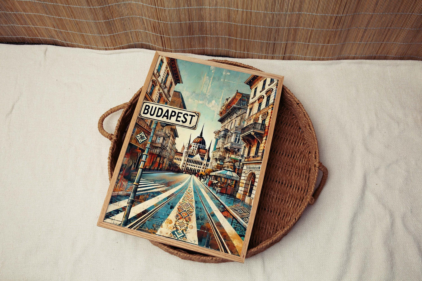 Budapest Art Print – Travel Poster Wall Art, Hungary Gift, European Home Decor, Housewarming & Travel Lover Present