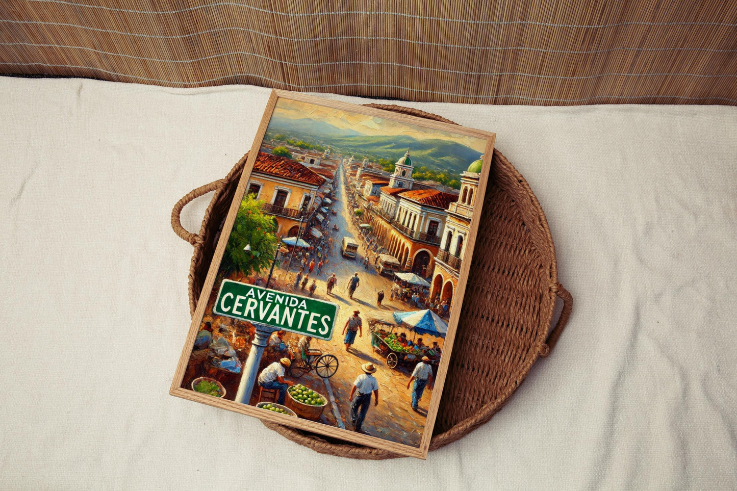 Tegucigalpa Avenida Cervantes Wall Art, Honduras City Print, Travel Souvenir, Honduras Gift, Honduras Travel Poster, Personalized Gift