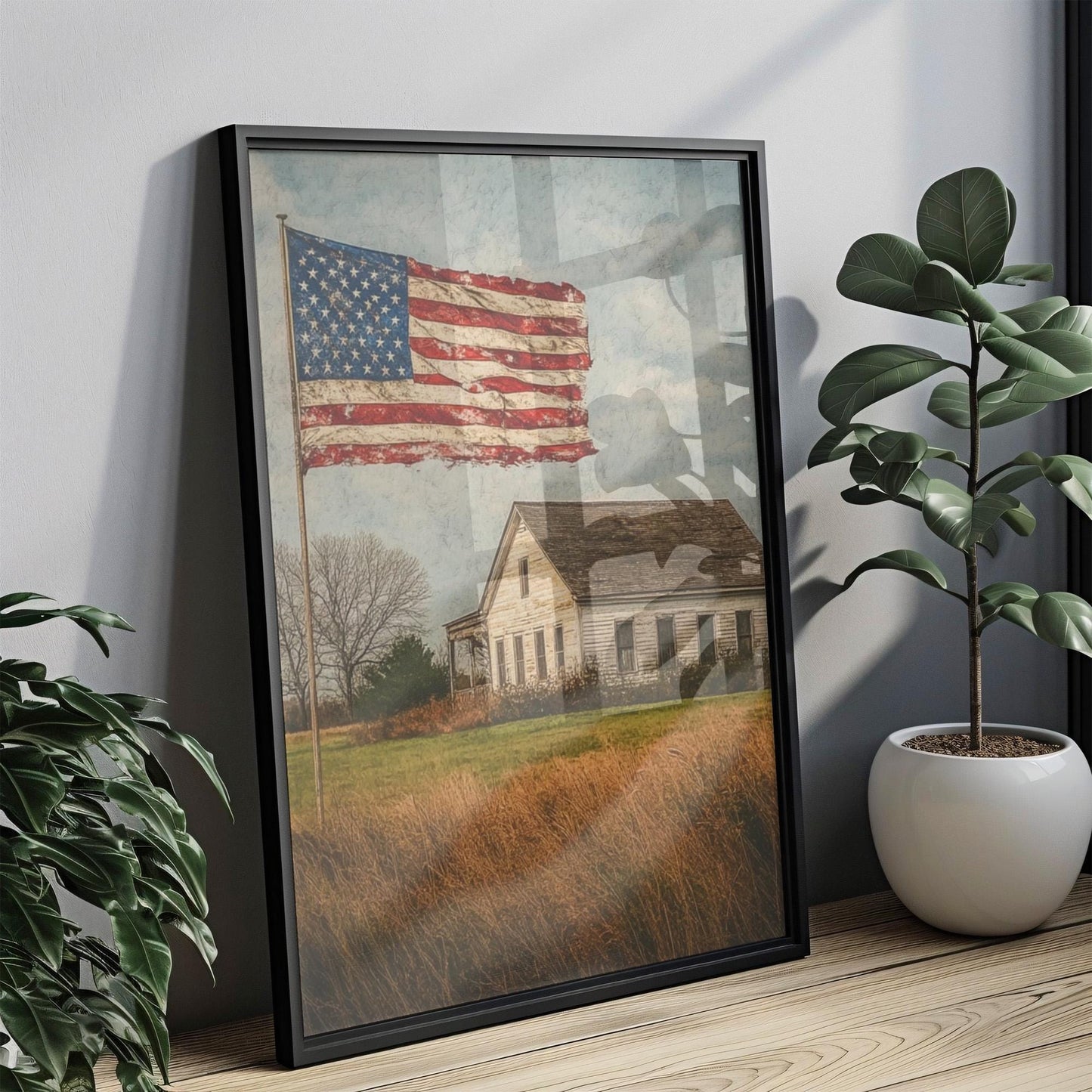 American Painting | Abstract USA Wall Art | Patriotic Wall Art | USA Poster | United States | American Independence Artwork for Home Decor