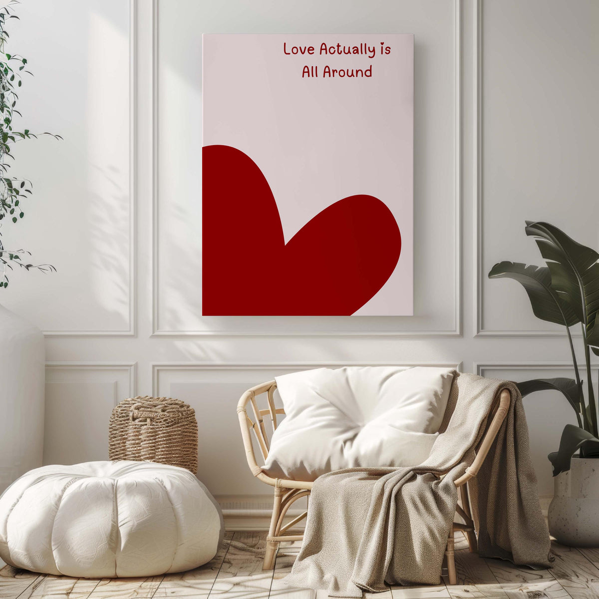 Dorm Love Is All Around Wall Art Decor