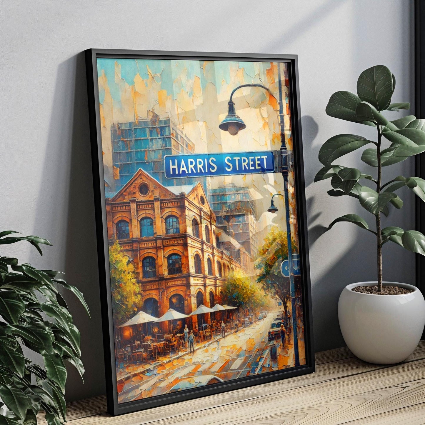 Harris Street Wall Art | Sydney Print | Australia Travel Poster | Cityscape Gift | Personalized Home Decor | Museum-Grade Fine Art Print