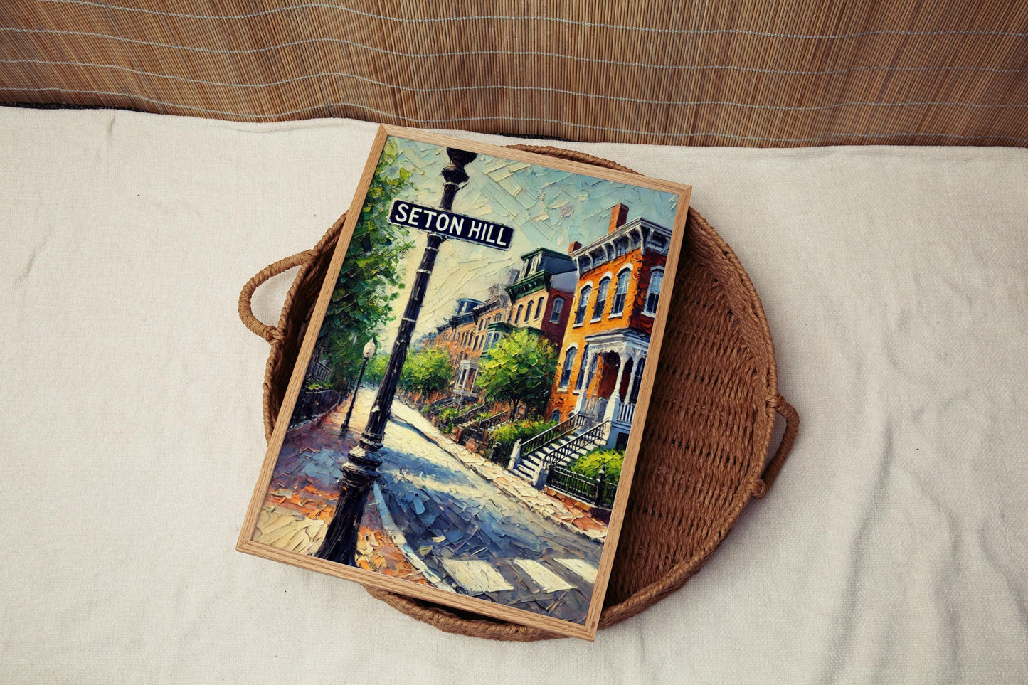 Baltimore Wall Art Seton Hill Print Travel Poster Maryland Gift USA Home Decor Housewarming