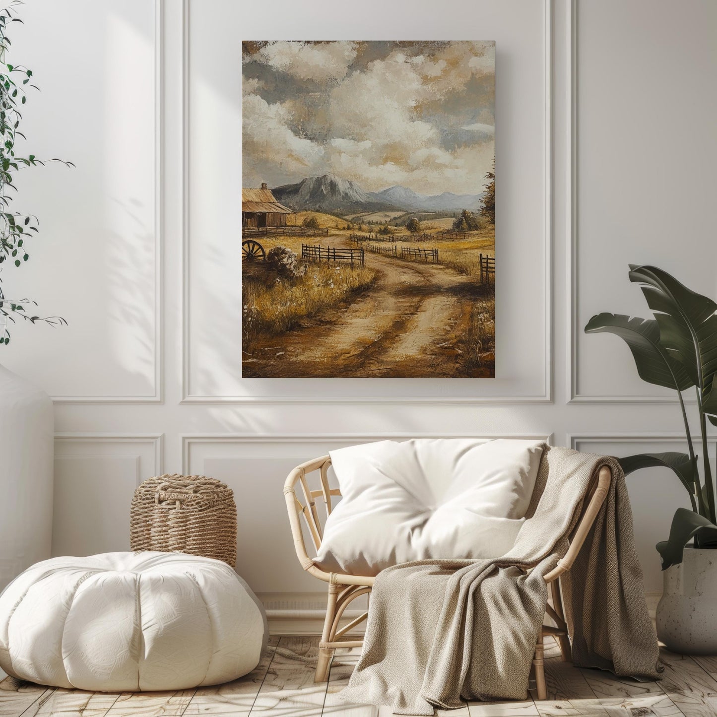 American Landscape Wall Art | Abstract USA Poster | Patriotic United States Home Decor | American Independence Artwork for Living Room