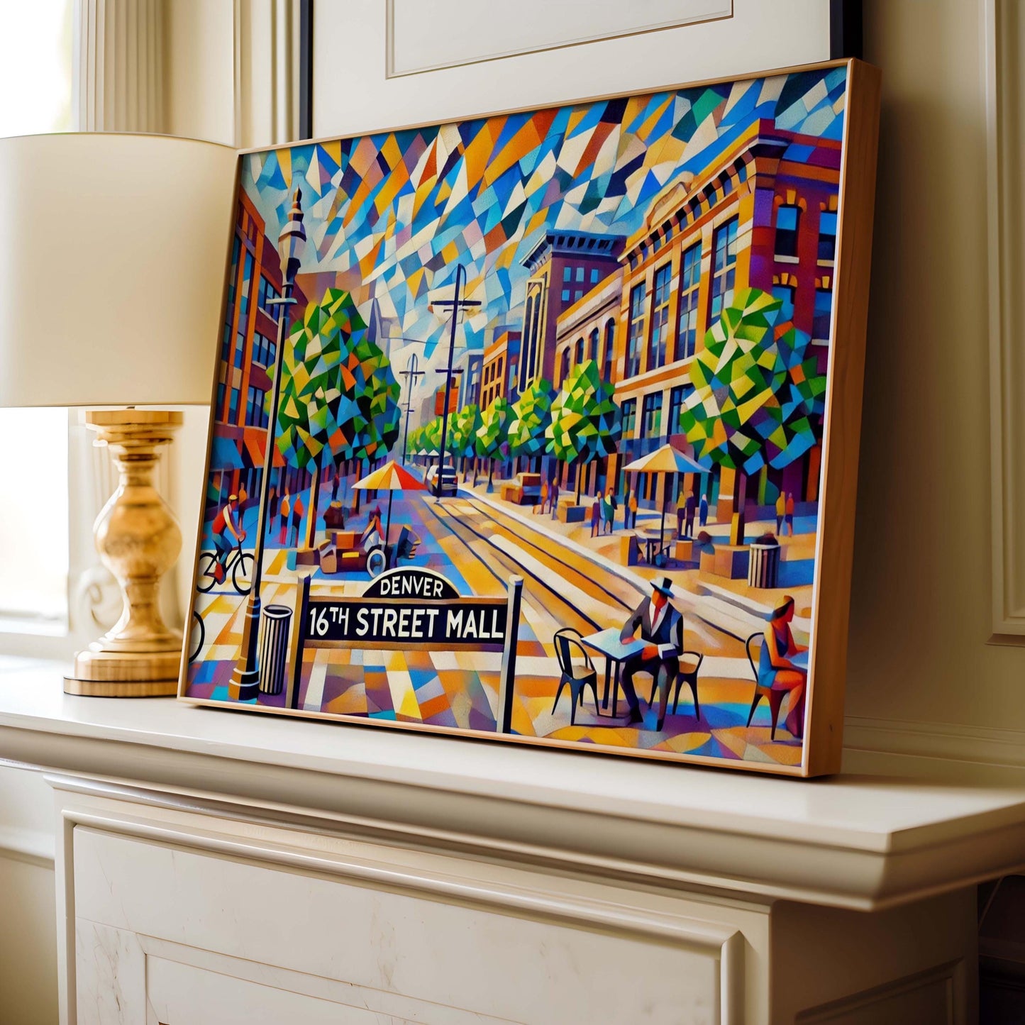 16th Street Mall Wall Art - Denver Travel Print & Poster, Colorado Gift, Housewarming Decor, Sixteenth Street Mall Art, Urban Cityscape