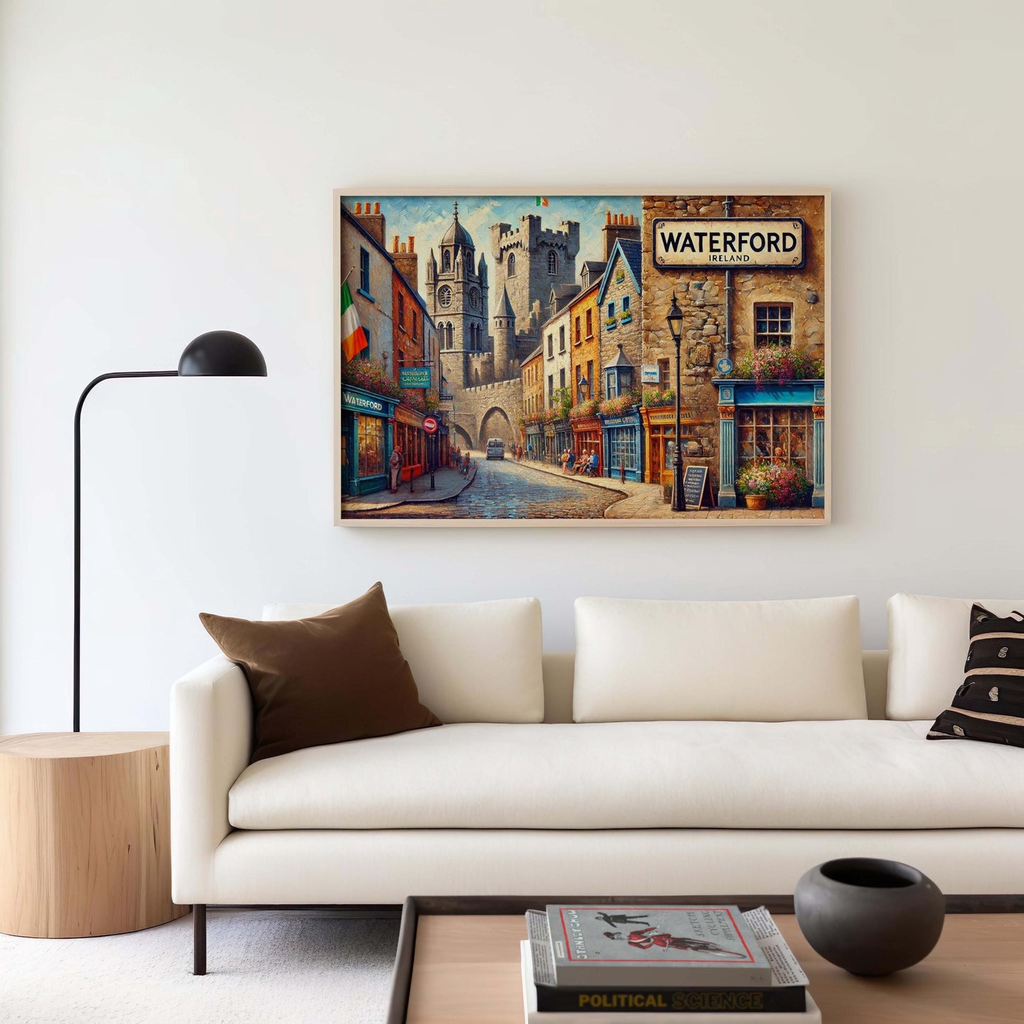 Waterford Art Print – Ireland Wall Art Travel Poster, City Gift, Housewarming Decor, European Ireland Map, Waterford Print Artwork
