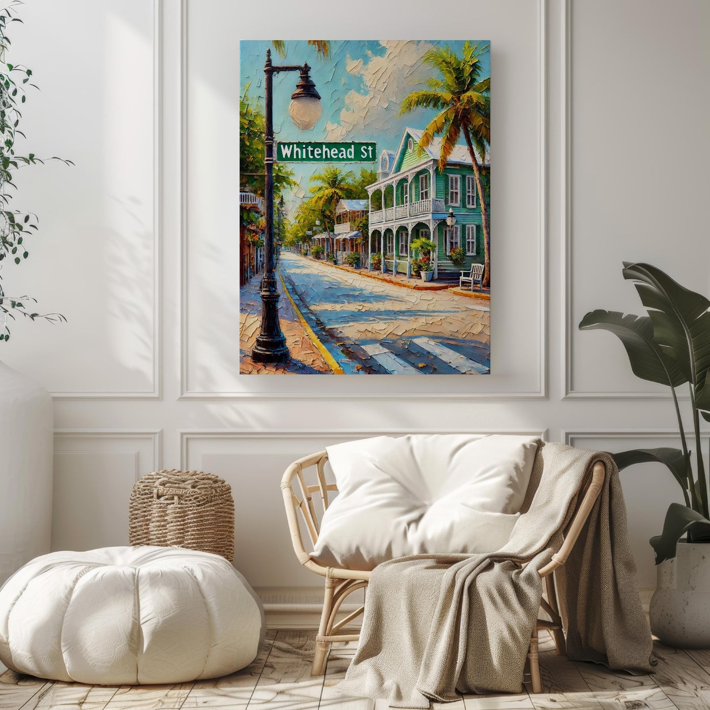 Key West Whitehead St Wall Art - Florida Travel Print & Poster, Housewarming Gift, Coastal Home Decor, Florida Artwork