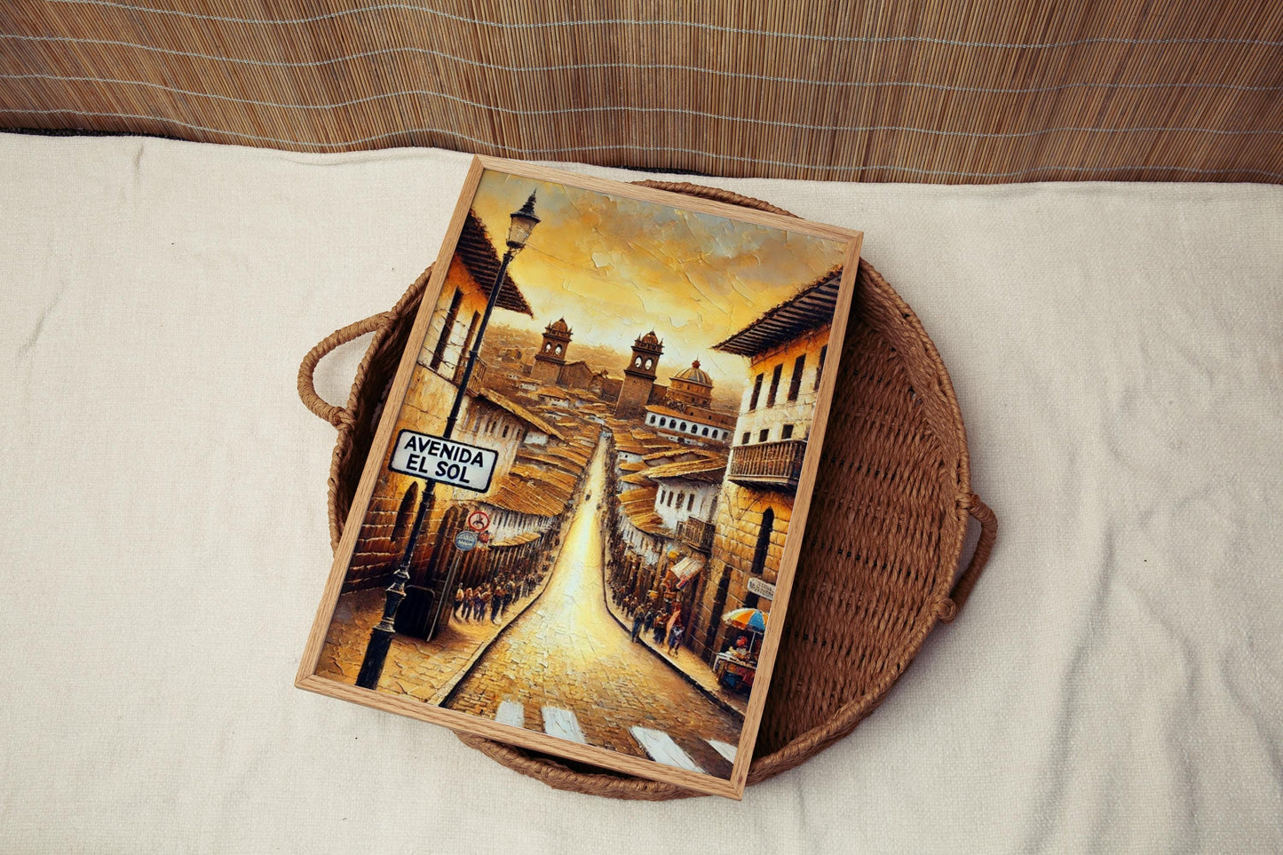 Cusco Wall Art Avenida El Sol Print Peru Decor Travel Poster Housewarming Gift Peru Art Travel Print