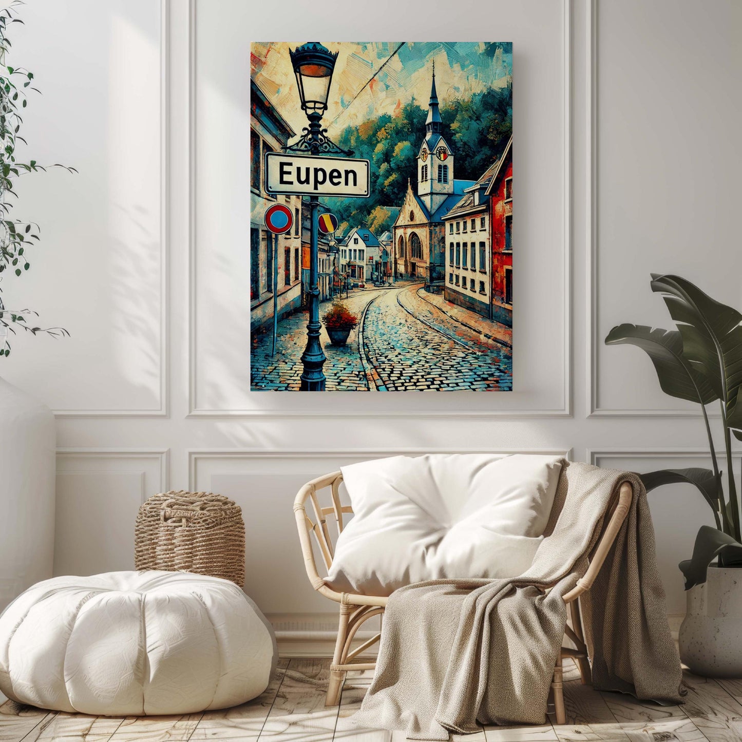 Eupen Art Travel Print - Belgium City Wall Art, European Poster, Housewarming Gift, Eupen Wall Decor, Austria & Travel City Artwork