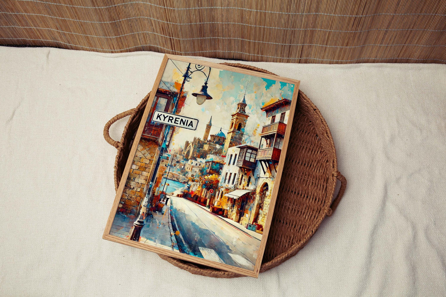 Kyrenia Art Print - Cyprus Travel Poster, Kyrenia Wall Art, European City Gift, Housewarming Decor, Beautiful Cyprus Artwork for Home