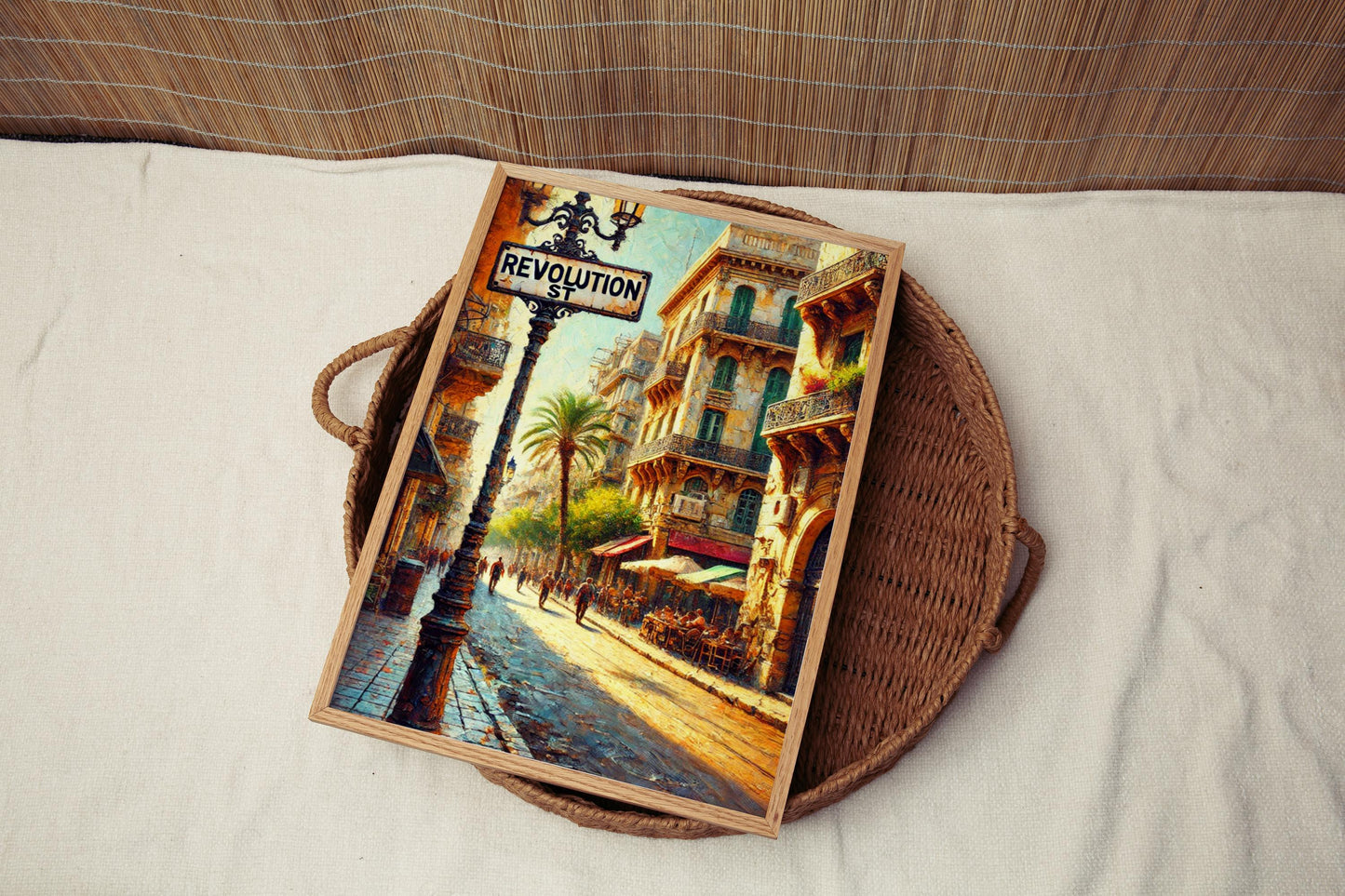 Revolution Street Wall Art | Algiers Cityscape Print | Algeria Artwork | Travel Souvenir | Fine Art Poster | Unique Gift for Travelers