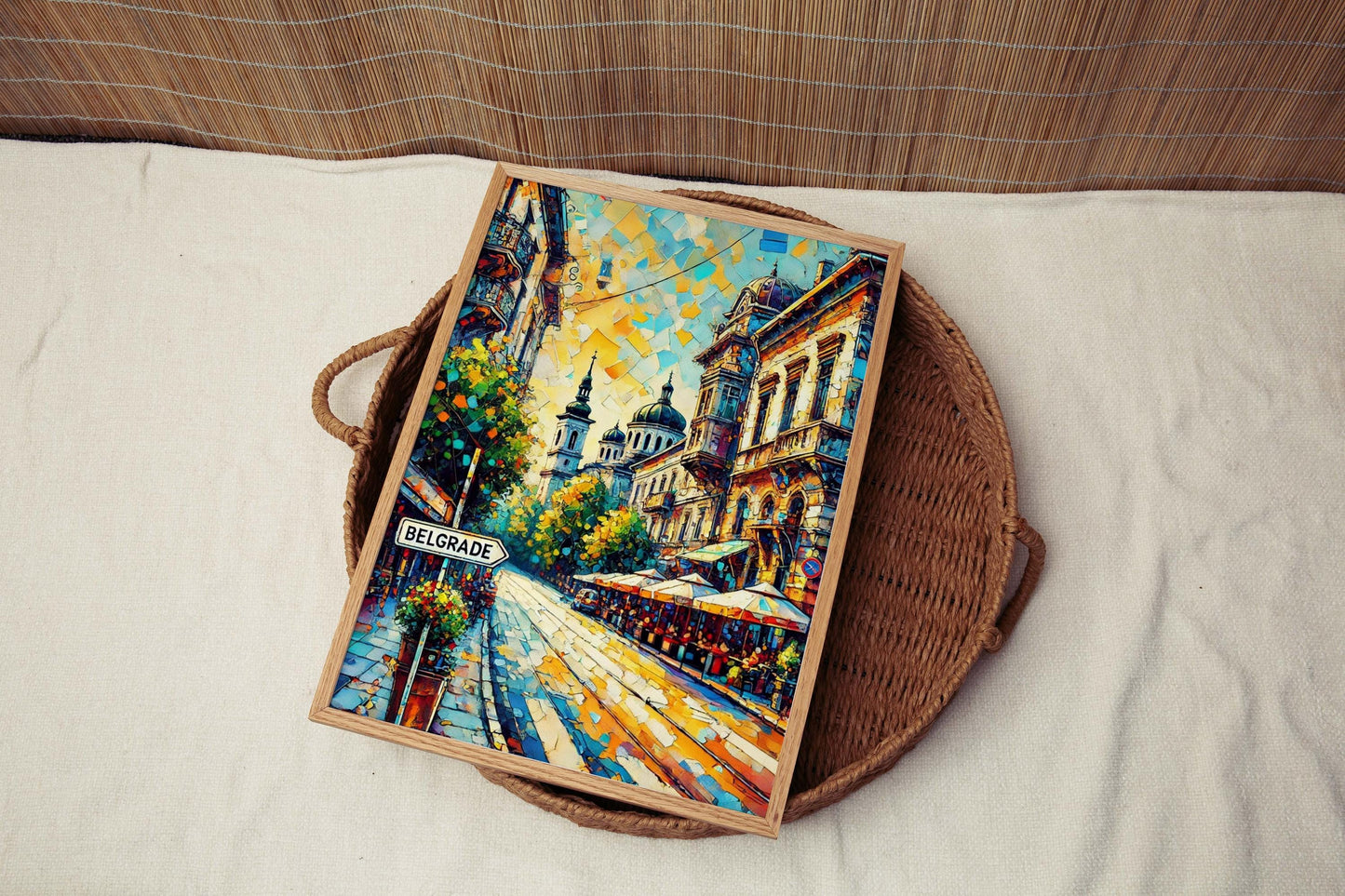 Belgrade Art Print - Serbia Travel Poster, European Wall Art, Housewarming Gift, Belgrade Cityscape, Unique Serbia Artwork, Home Decor
