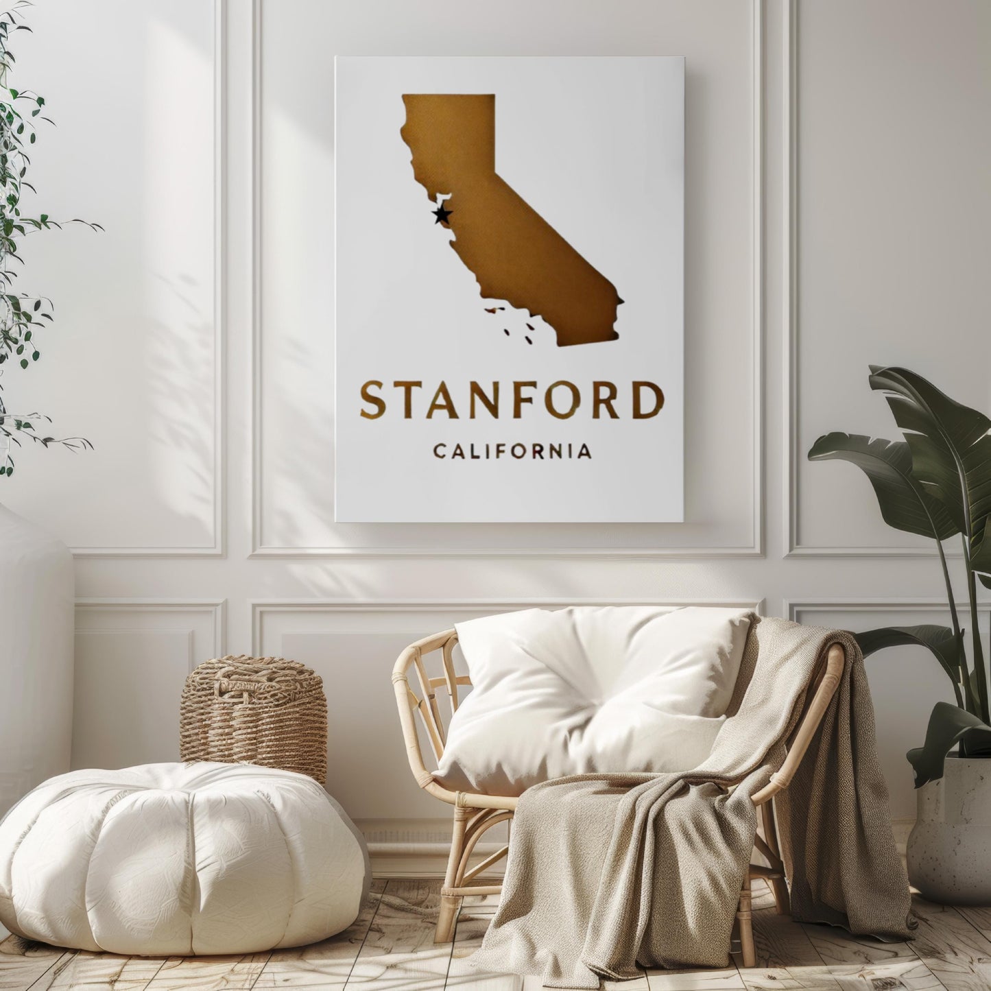 Stanford Wall Art Print – California Travel Decor, College Gift, Housewarming & Cali Souvenir Home Decoration