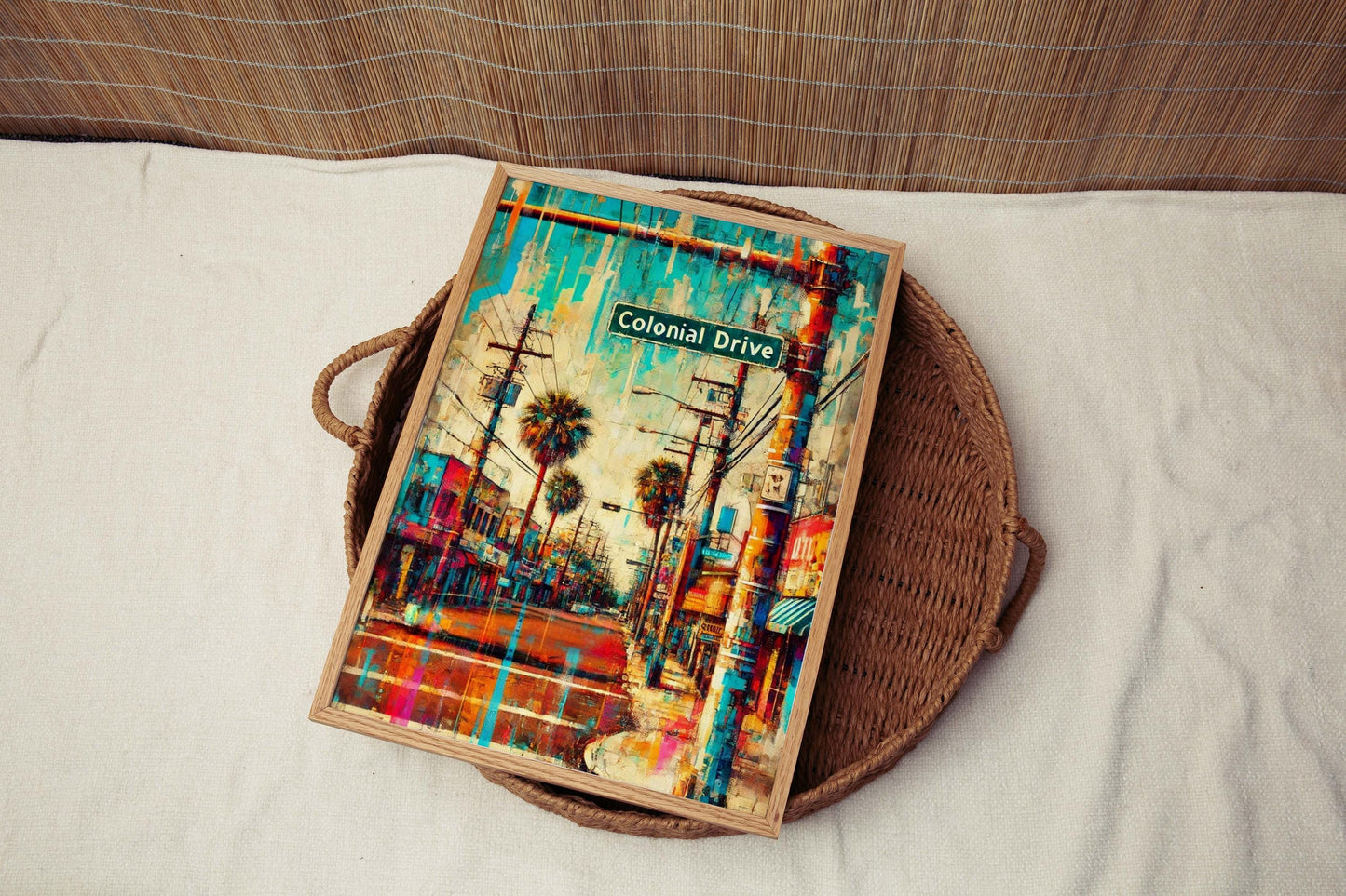 Colonial Drive Wall Art, Colonial Drive Print, Orlando Art, Florida Artwork, Travel Print, Travel Poster, Housewarming Gift, Florida Gift