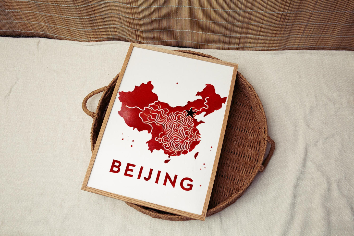 China Beijing Wall Art Print - Travel Decor, Housewarming Gift, Modern Home Artwork, Asian Cityscape Poster, Unique China Gift for Walls
