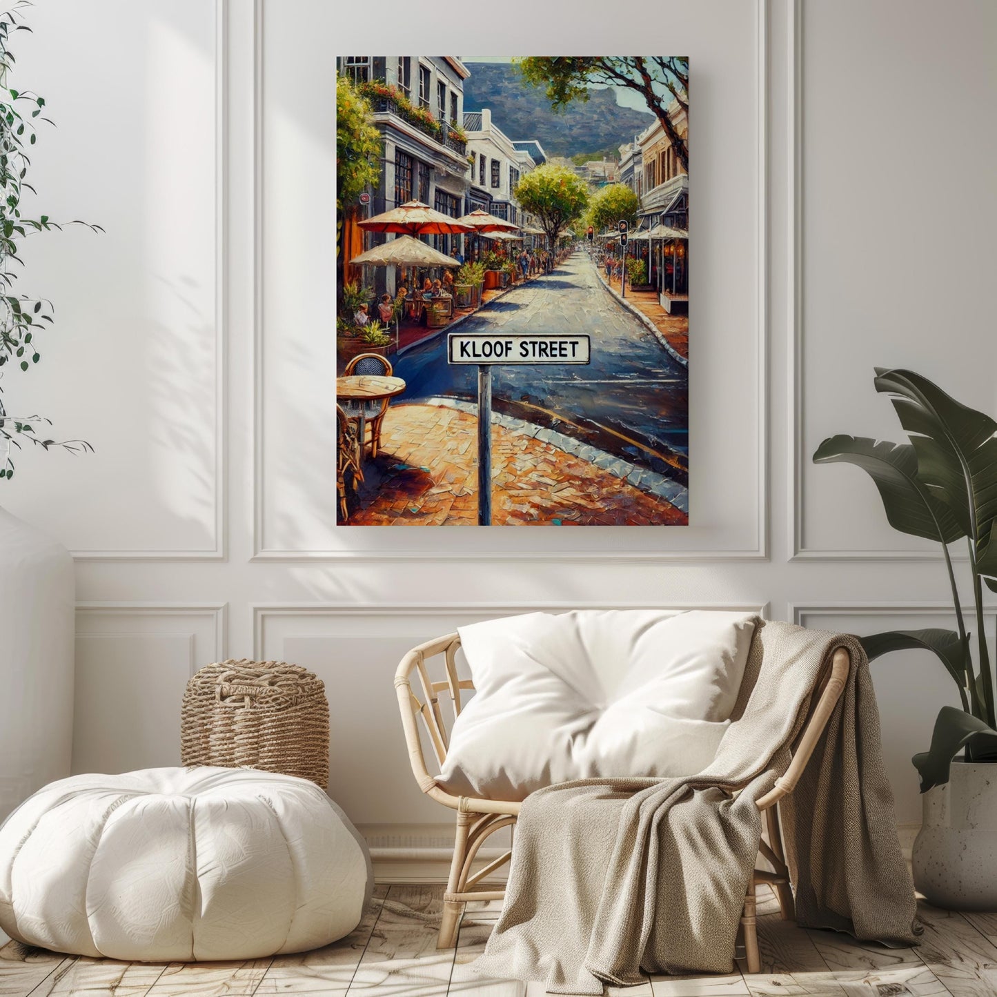 Cape Town Kloof Street Wall Art Print - Travel Poster, African Home Decor, Housewarming & Souvenir Gift