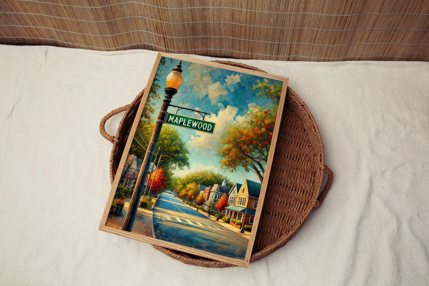 New Jersey Millburn Wall Art, Travel Print & Poster, New Jersey Gift, Housewarming Decor, USA American Art, Home Office Decoration
