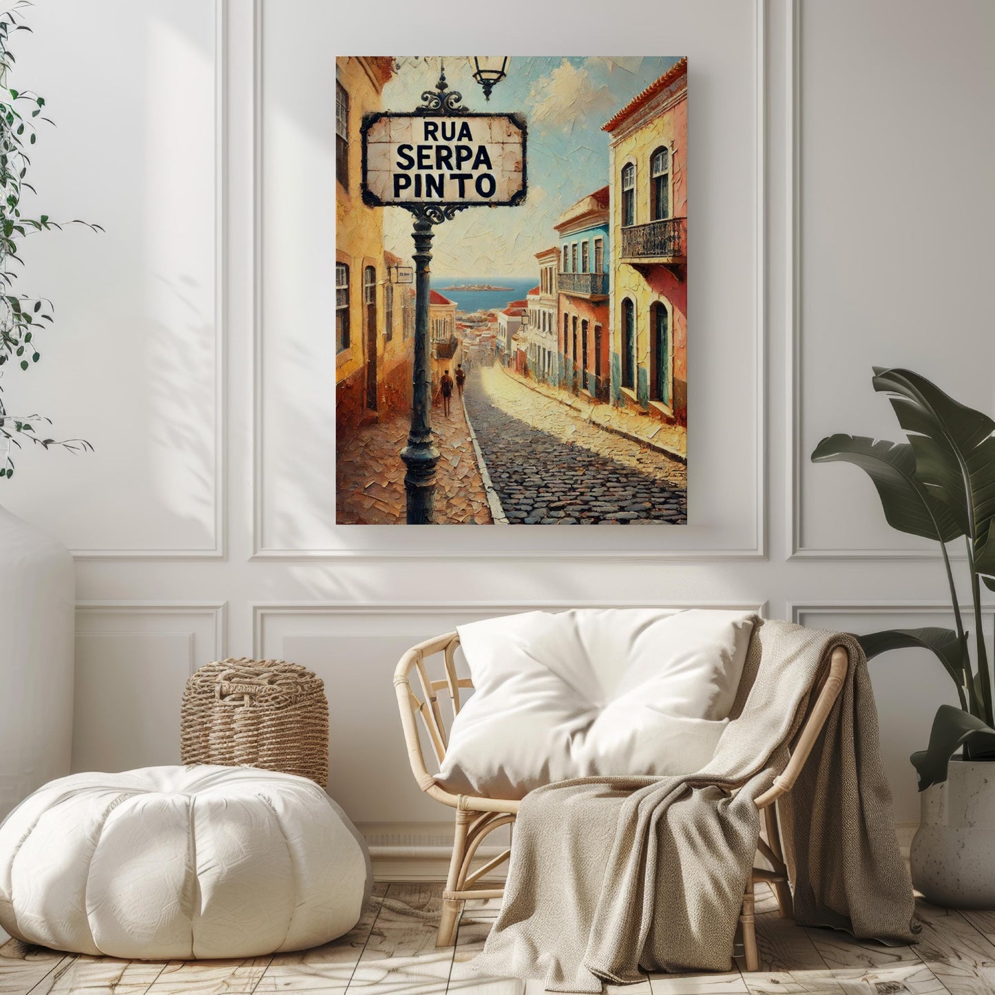 Rua Serpa Pinto Wall Art, Praia Cape Verde Print, Street Sign Decor, Travel Poster, Home Decor, Landscape Artwork, Personalized Gift