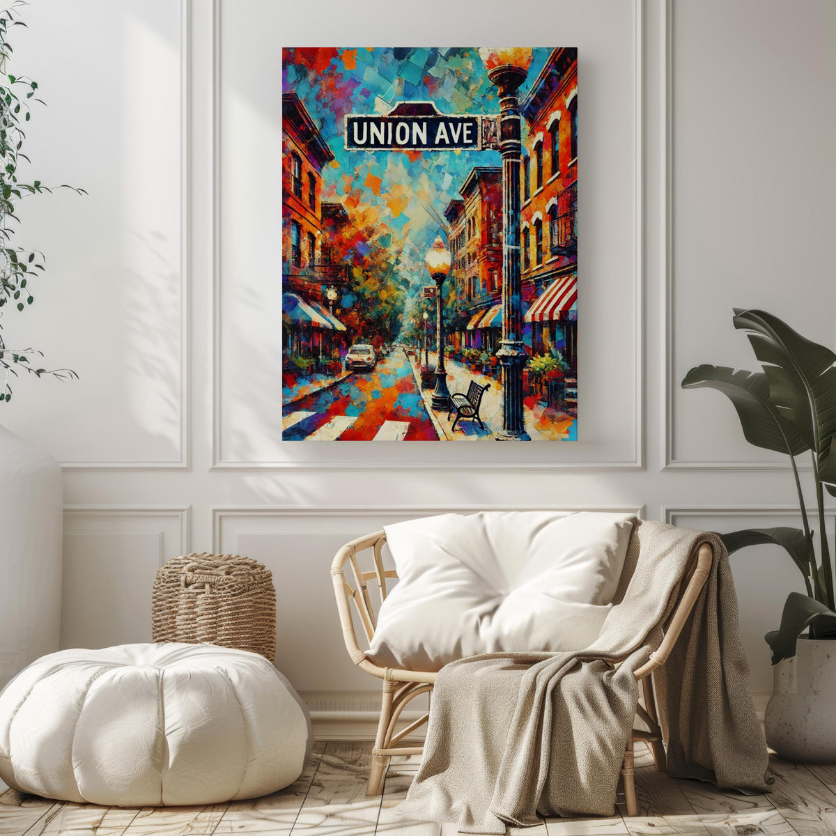 Union Avenue Wall Art - Memphis, Tennessee, USA