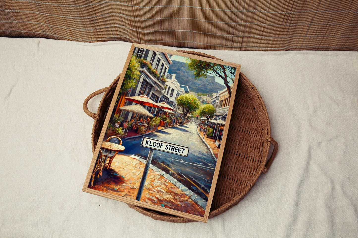 Cape Town Kloof Street Wall Art Print - Travel Poster, African Home Decor, Housewarming & Souvenir Gift