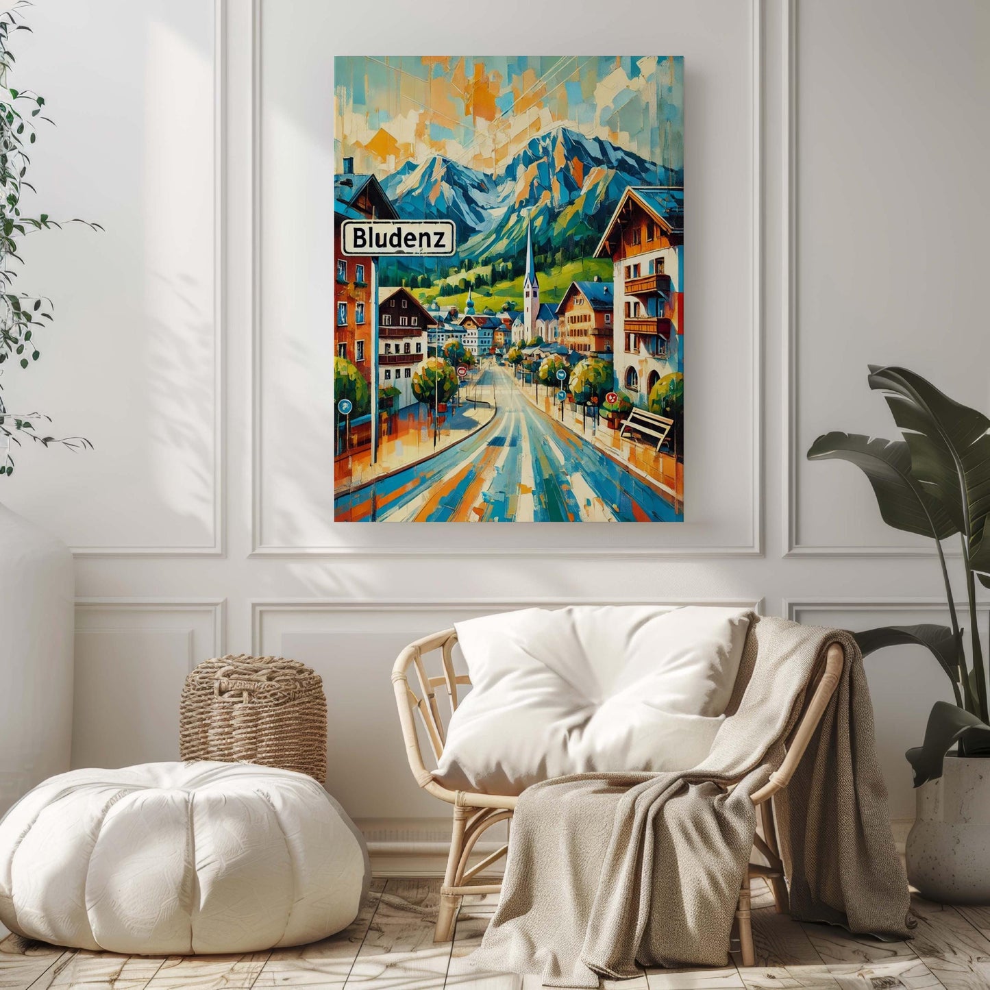 Bludenz Art Print - Austria City Wall Art, Travel Poster, European Home Decor, Housewarming Gift, Bludenz Travel Print