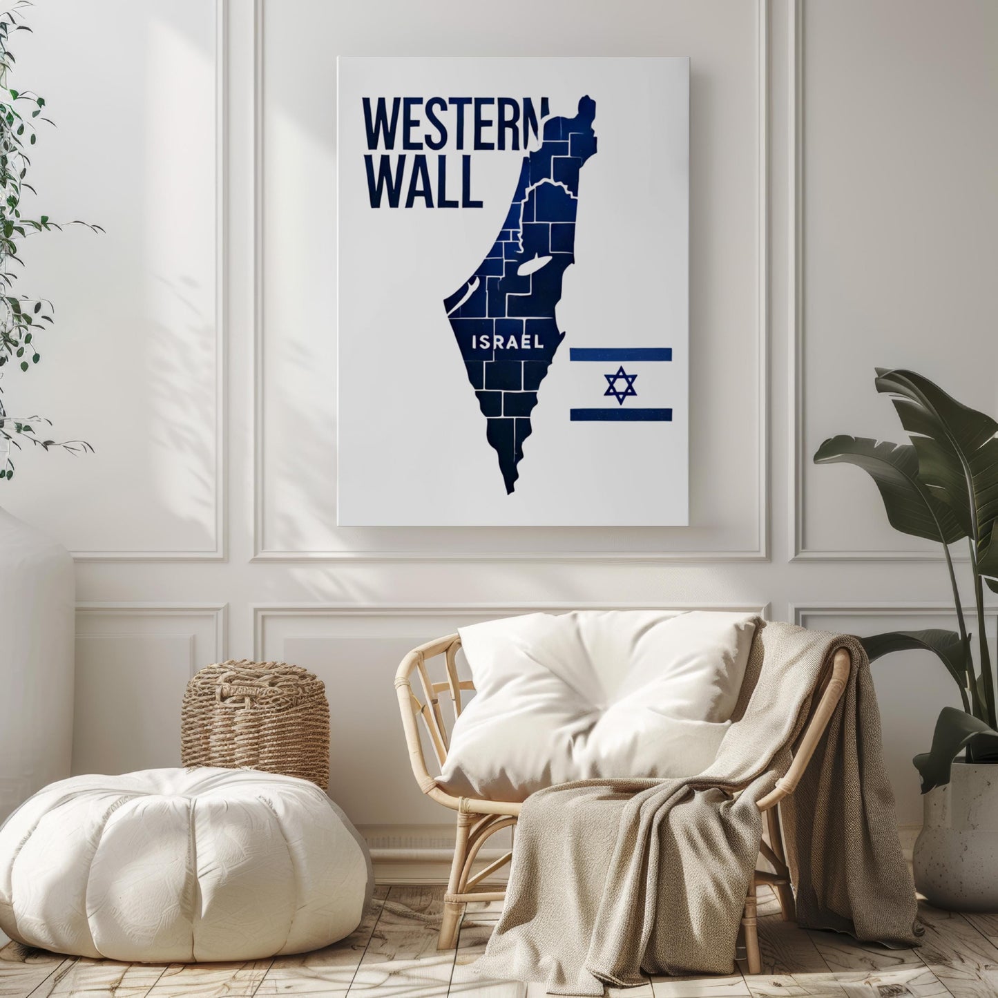 Israel Western Wall Wall Art Print, Travel Home Decor, Israel Gift, Housewarming & College Wall Artwork, Religious Jerusalem Poster