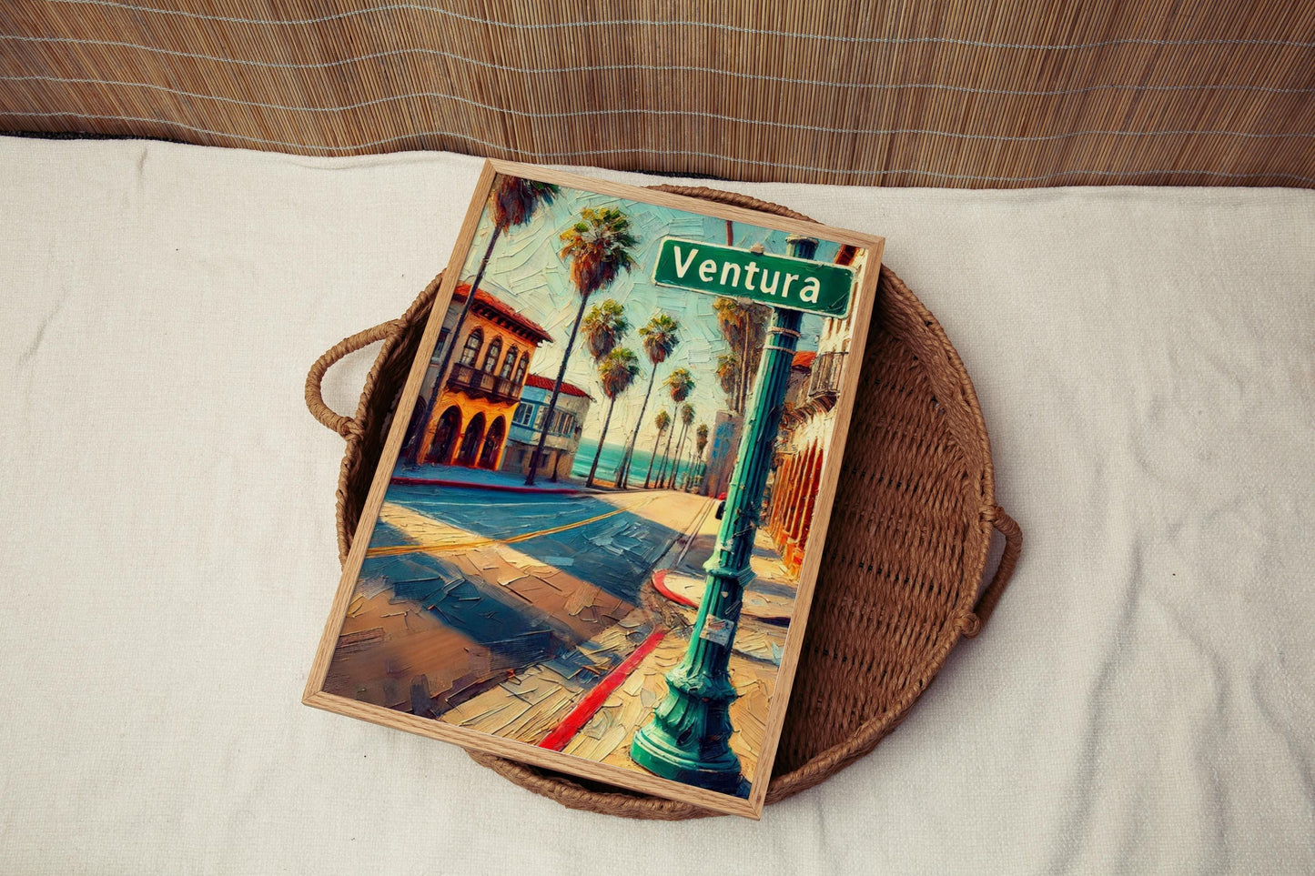 California Ventura Wall Art Print - Travel Poster, Housewarming Gift, USA & American Art, Coastal California Decor, Vacation Travel Print