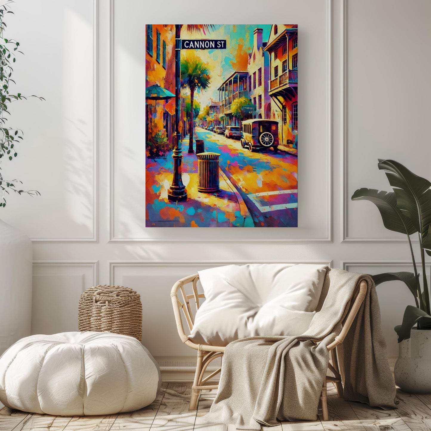 Wall Art Cannon St Charleston Print, South Carolina Travel Poster & Gift, Historic Cannon Street Artwork
