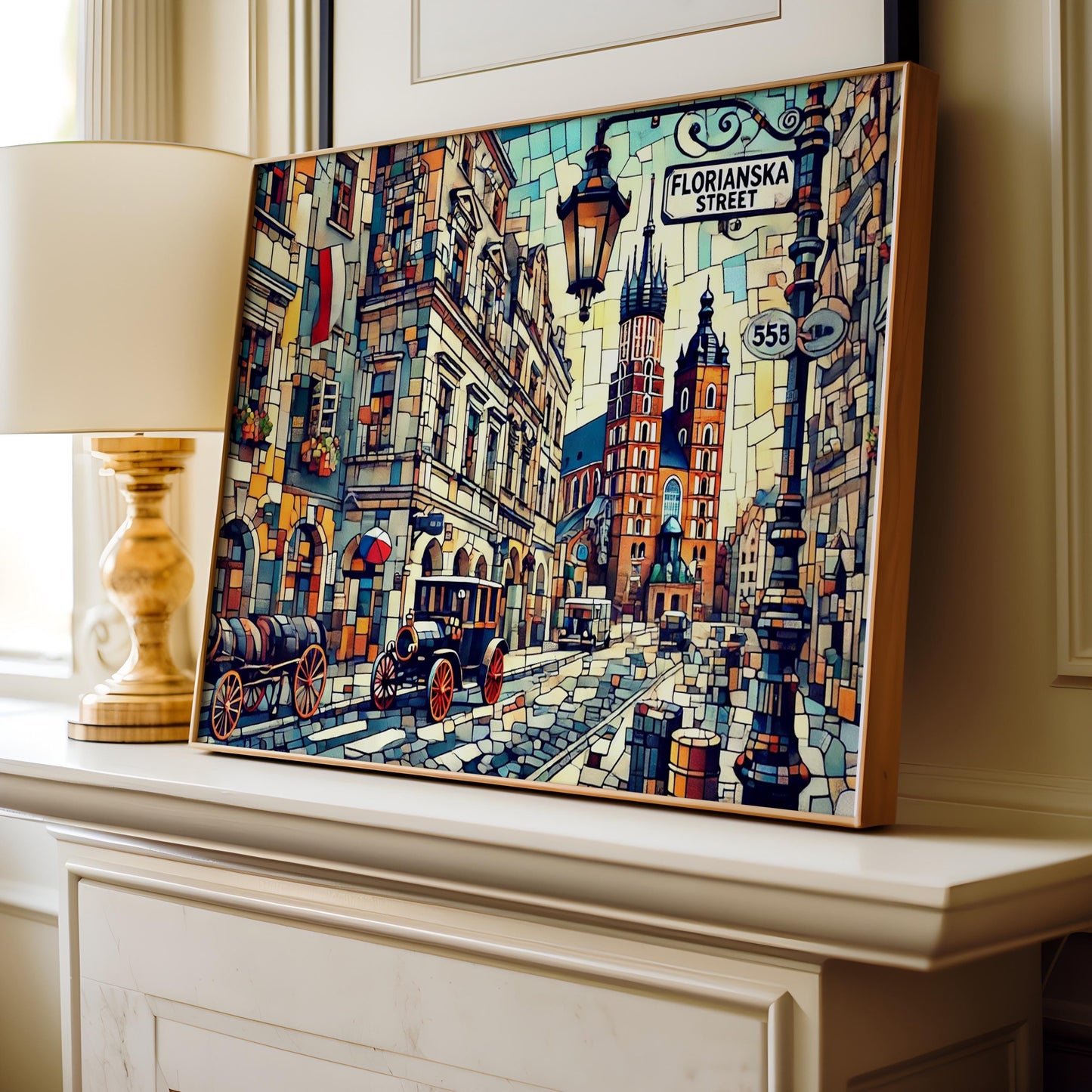 Florianska Street Wall Art Print - Krakow Travel Poster, Poland Gift, Florianska Street Decor, Housewarming & Home Art, Travel Print Gift