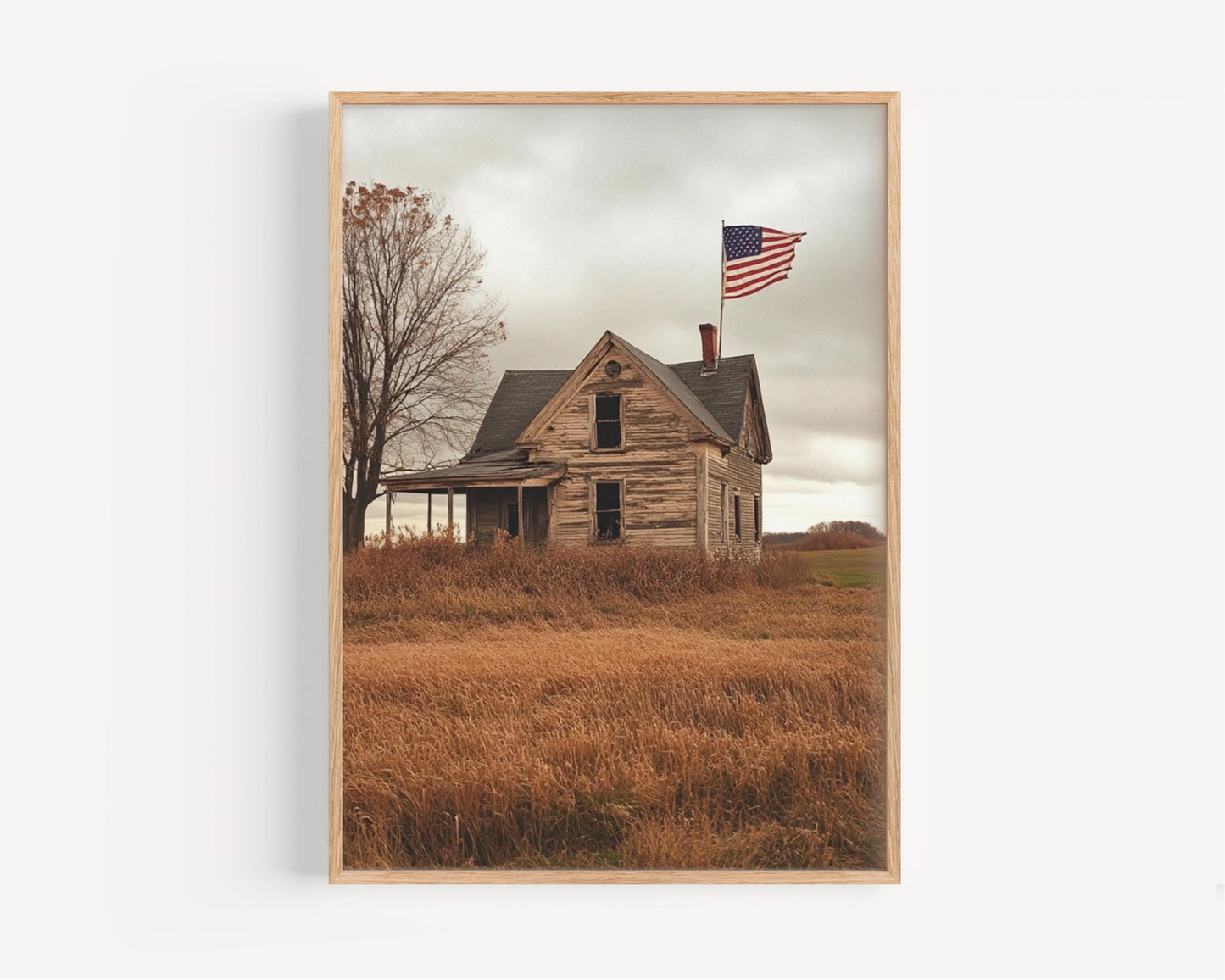 Abstract USA Wall Art Patriotic American Independence Poster United States Home Decor Print