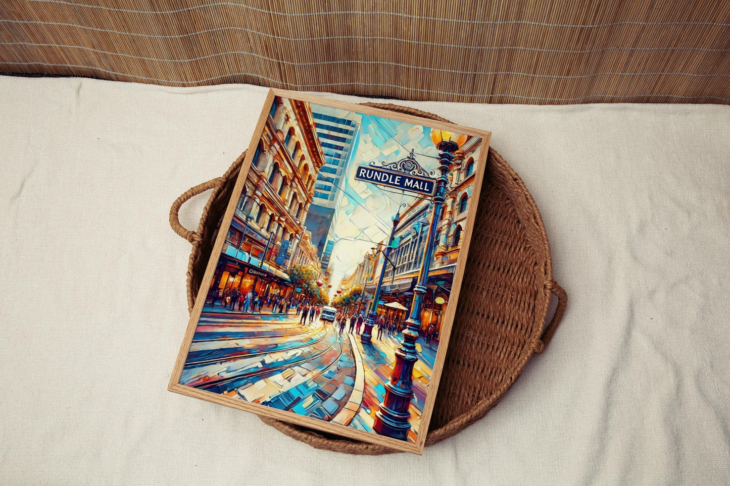 Adelaide Rundle Mall Wall Art Print - Travel Poster, Australia Gift, Housewarming & Home Decor, Unique Adelaide Art Sale